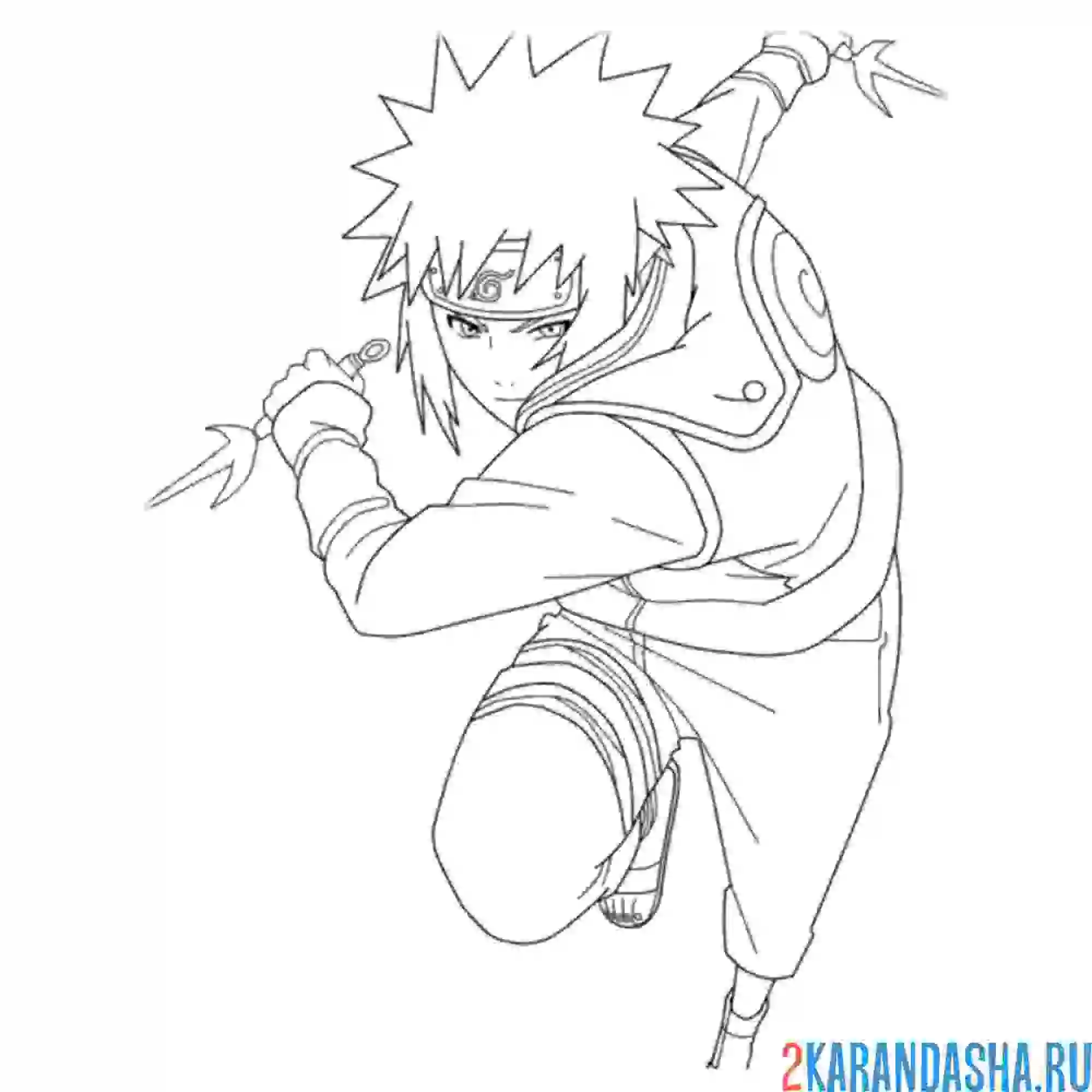 Раскраска наруто мультфильм