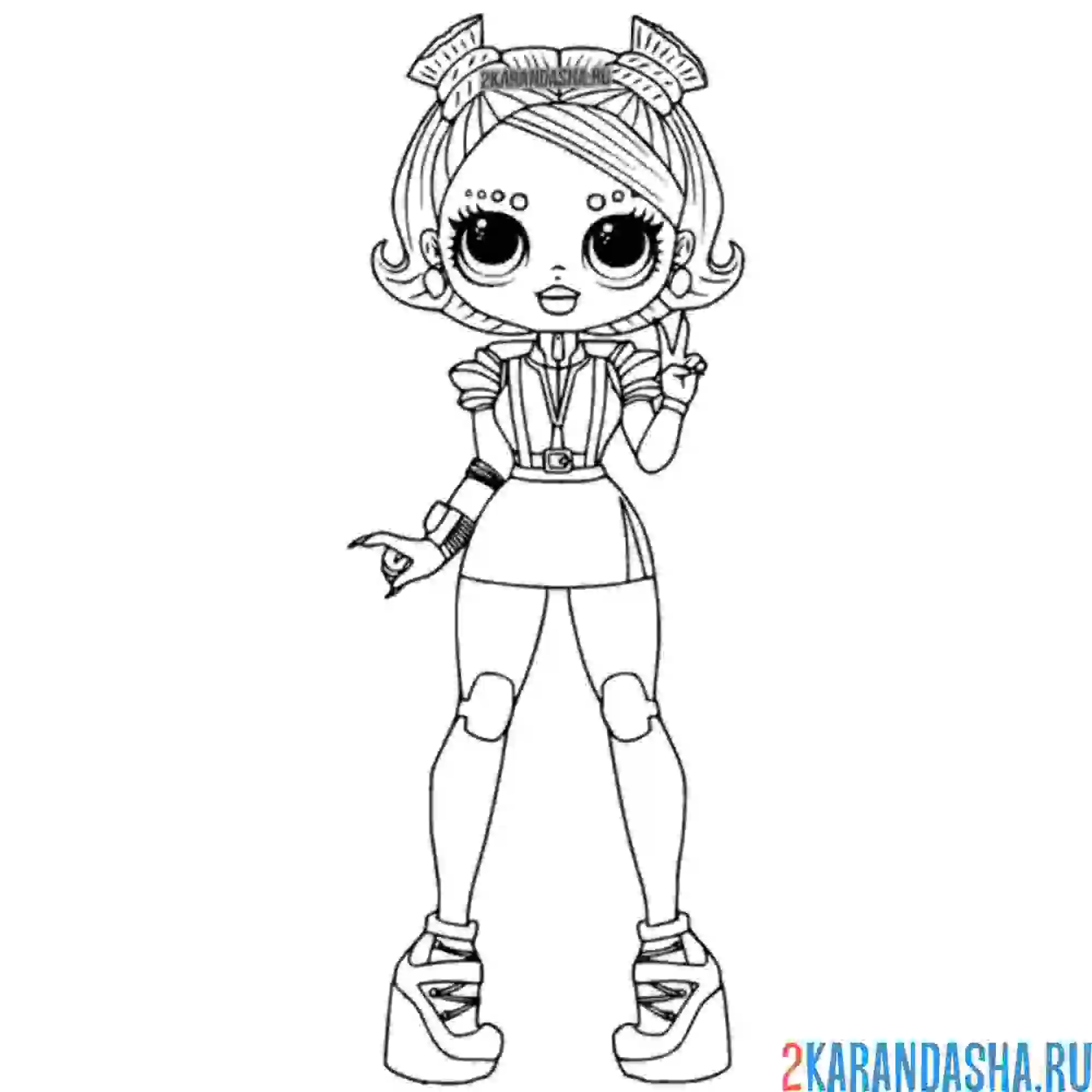 Раскраска лол omg стиль