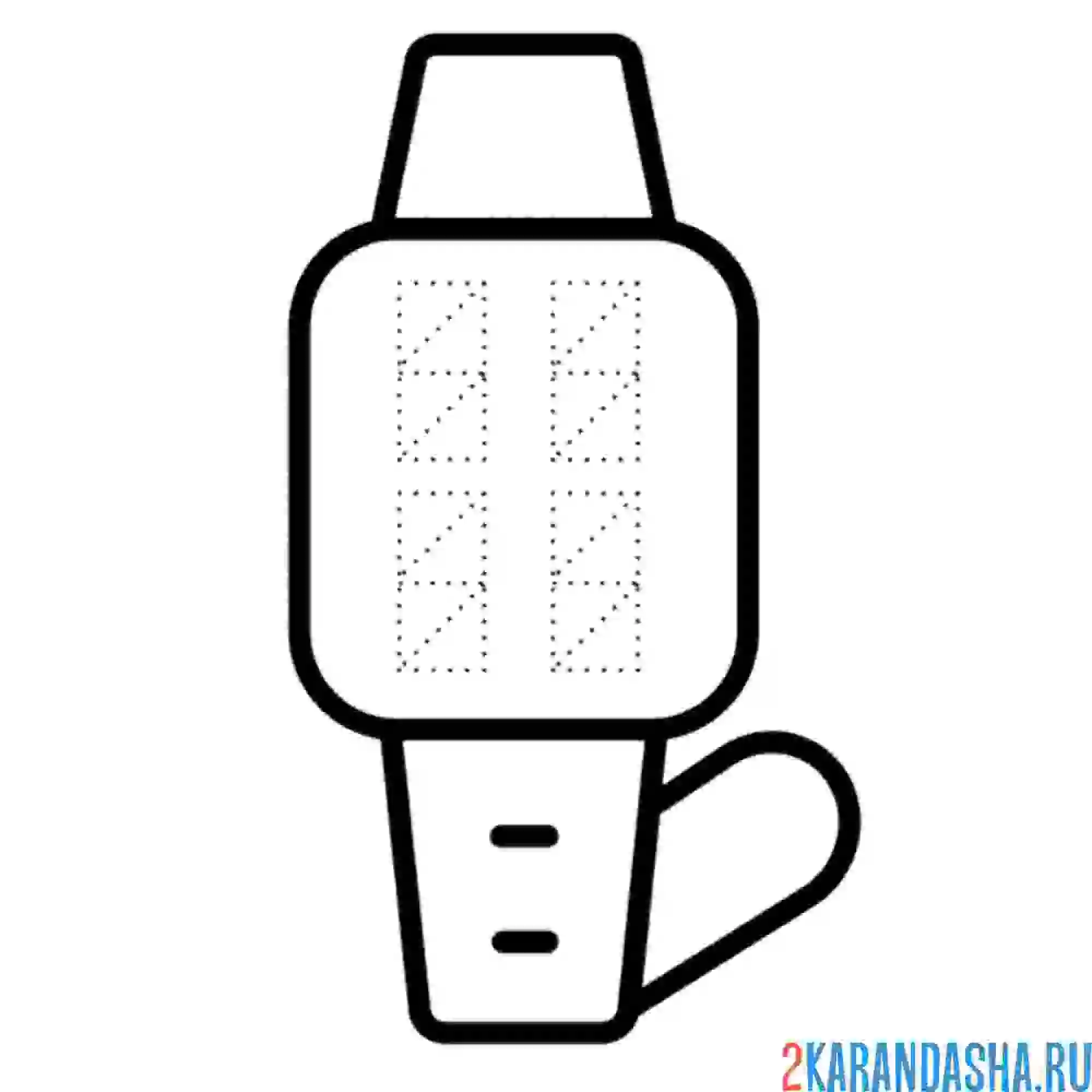 Раскраска нарисуй свое время на часах