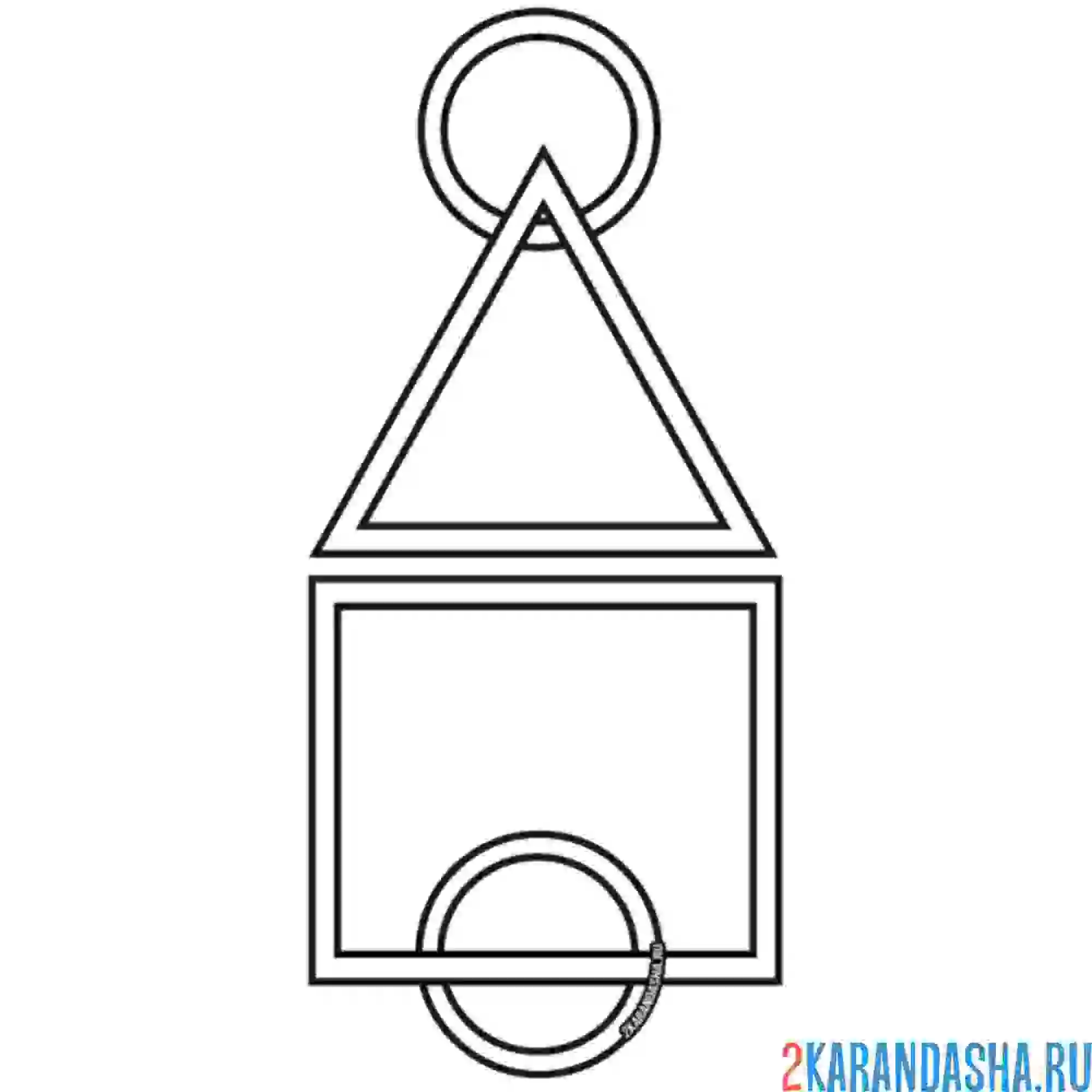 Раскраска игра в кальмара рисунок