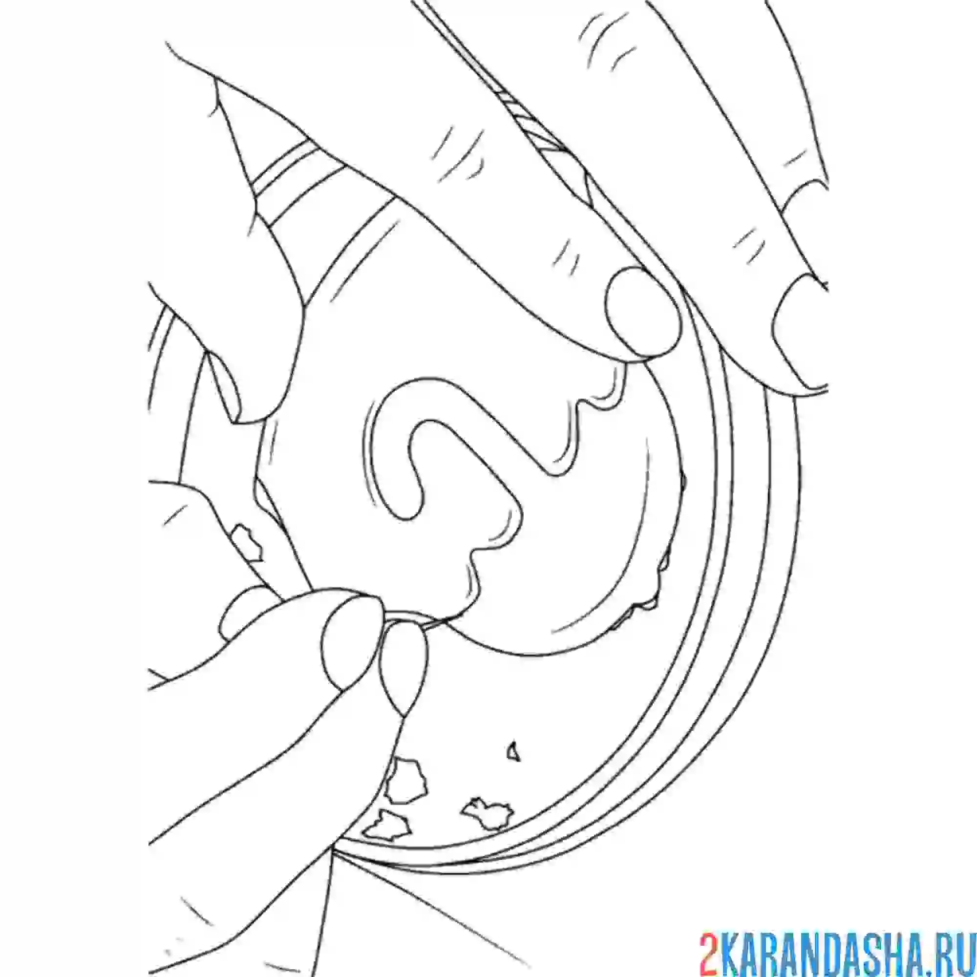 Раскраска зонтик игра вторая