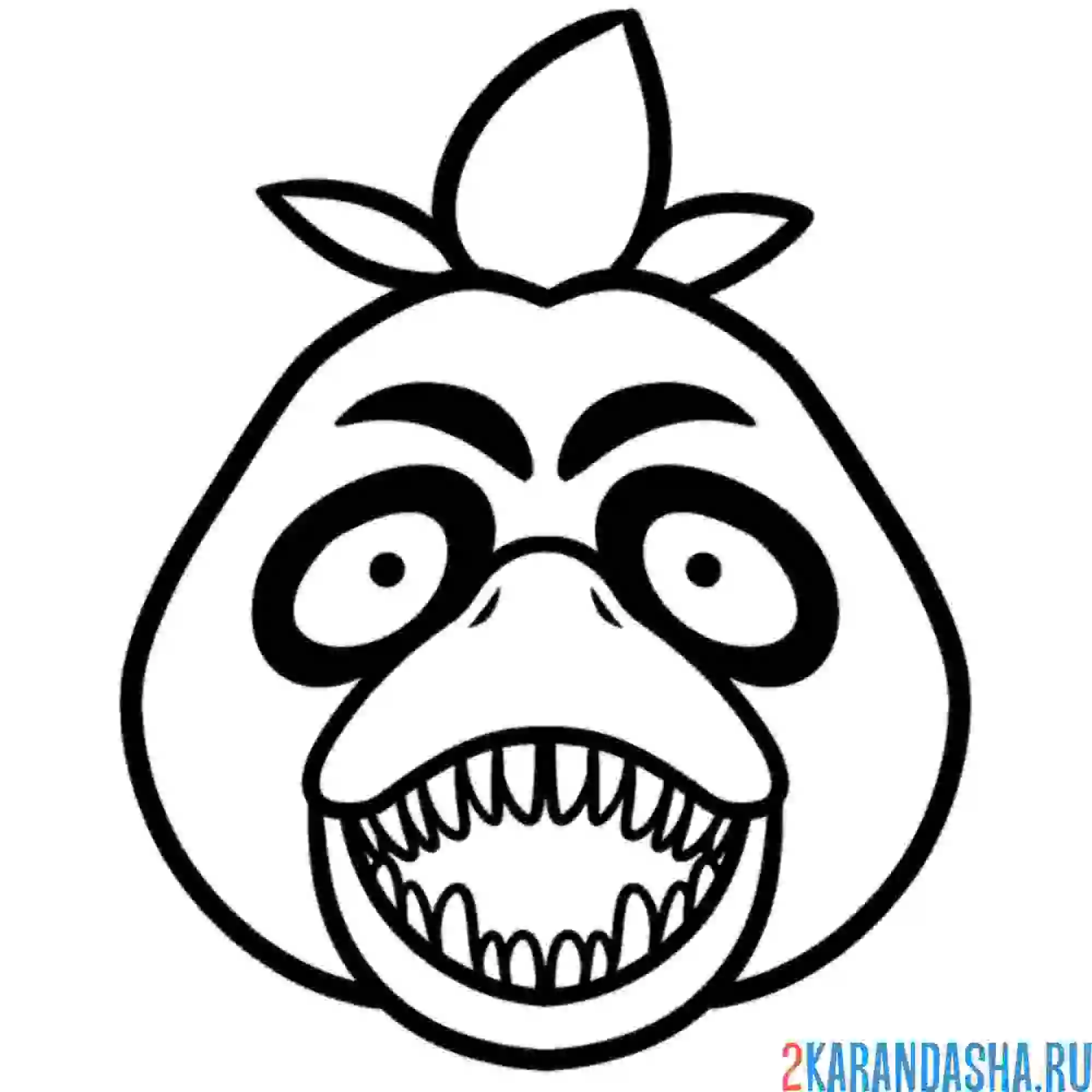 Раскраска чика сломанный