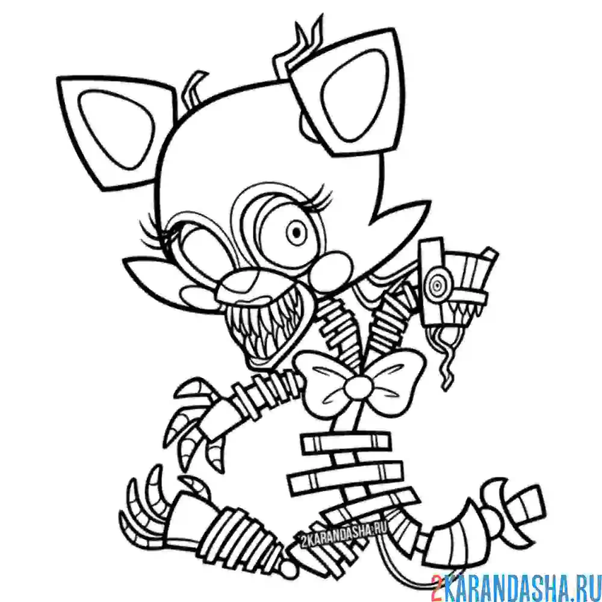 Раскраска фокси сломанный герой