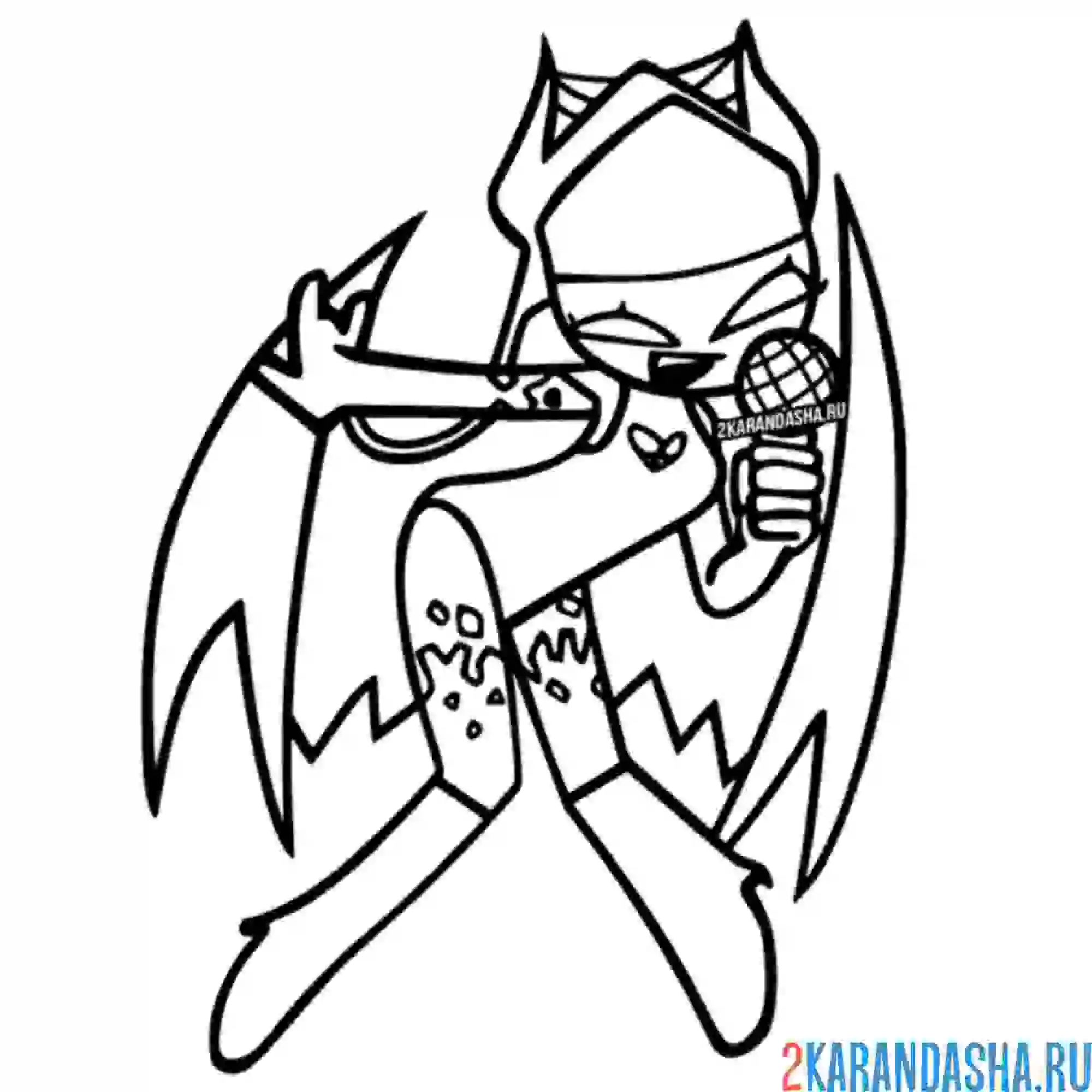 Раскраска баттл friday night funkin