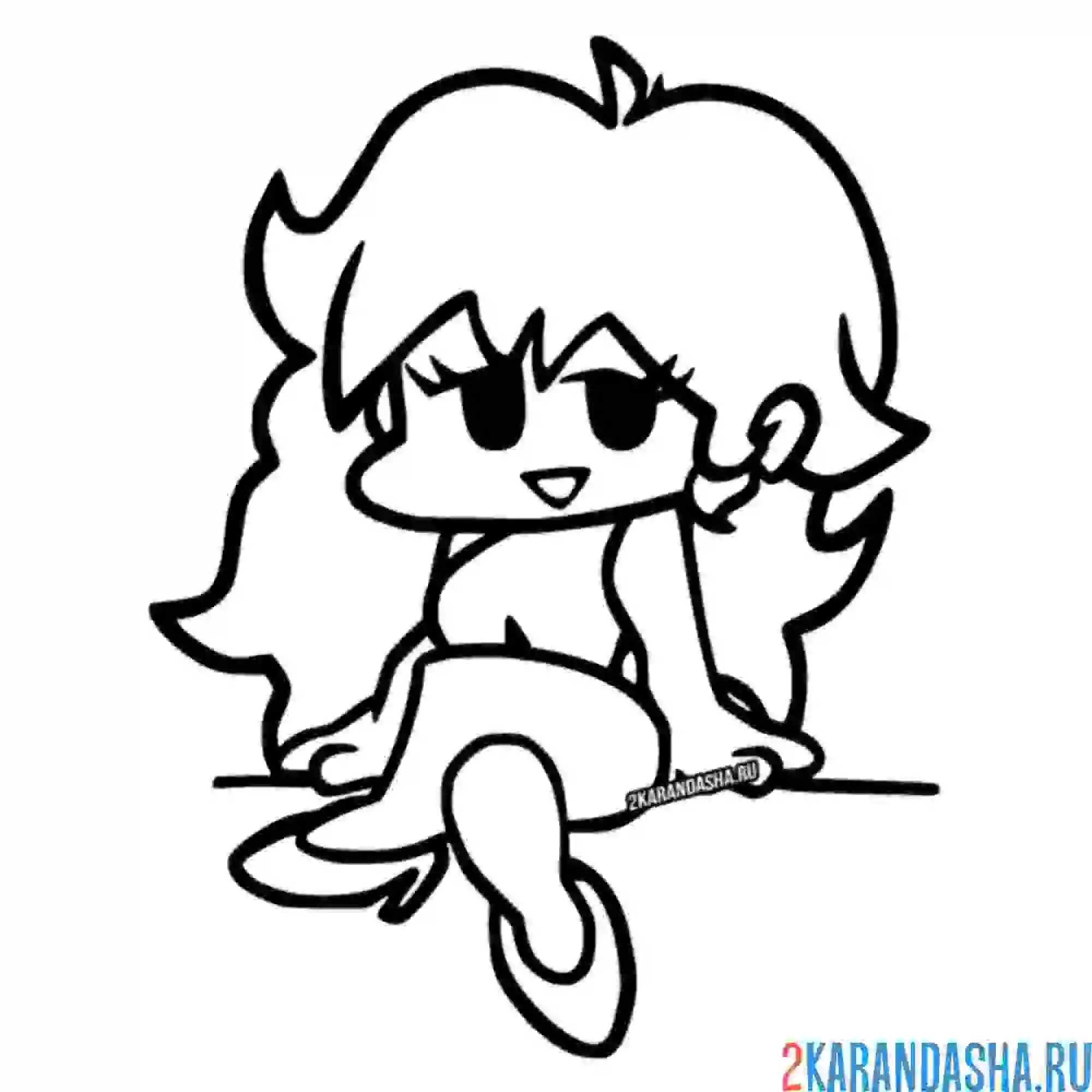 Раскраска герлфренд фрайдей найт фанкик