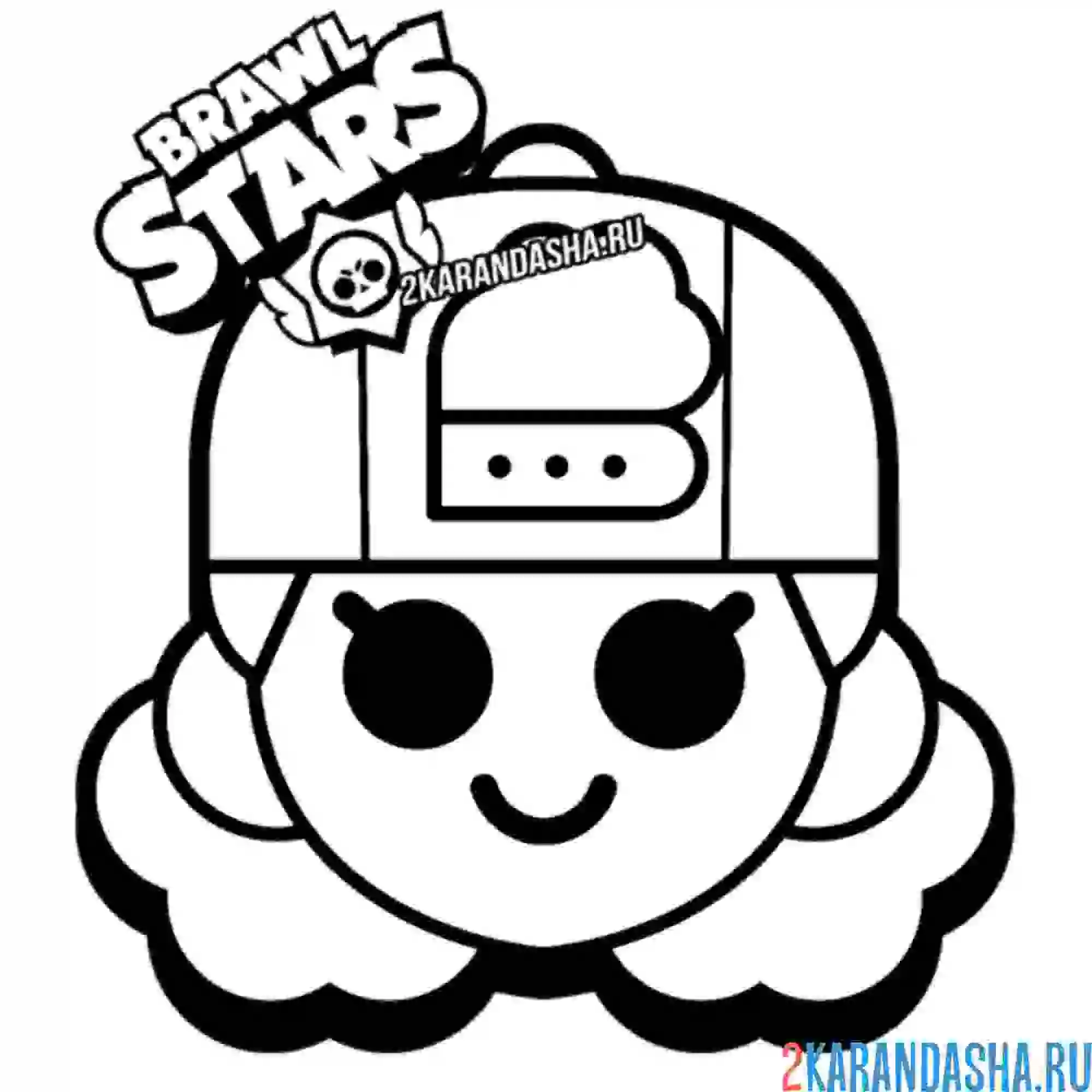 Раскраска мэг пин эмодзи улыбается