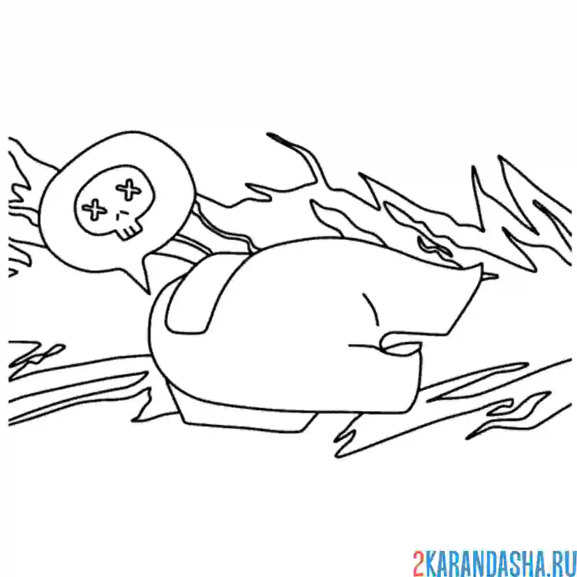 Раскраска амонг ас убит игрок