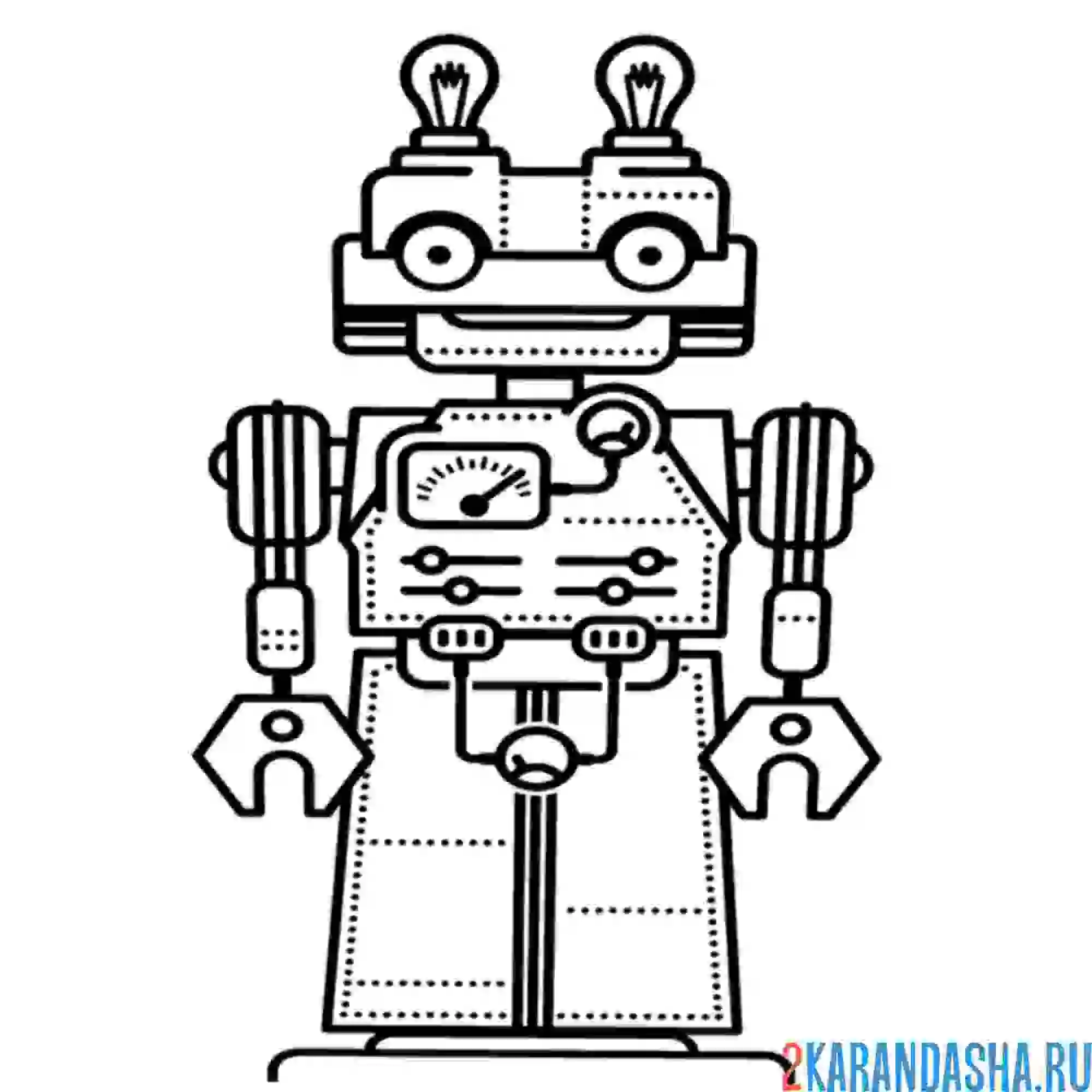 Раскраска робототехника