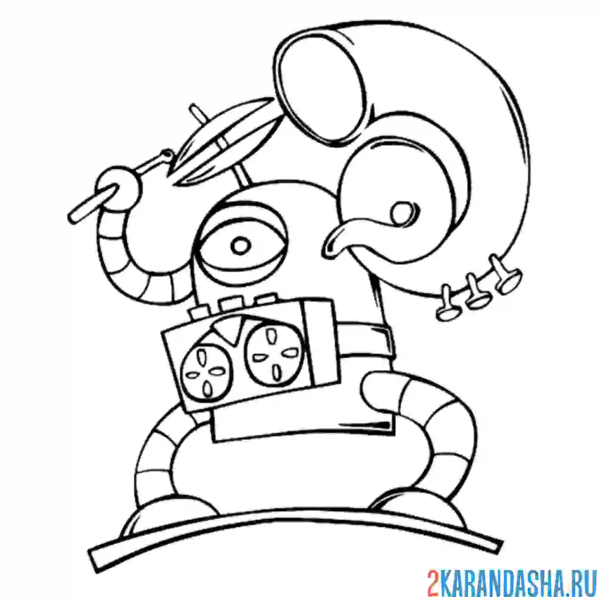 Раскраска робот-записыватель