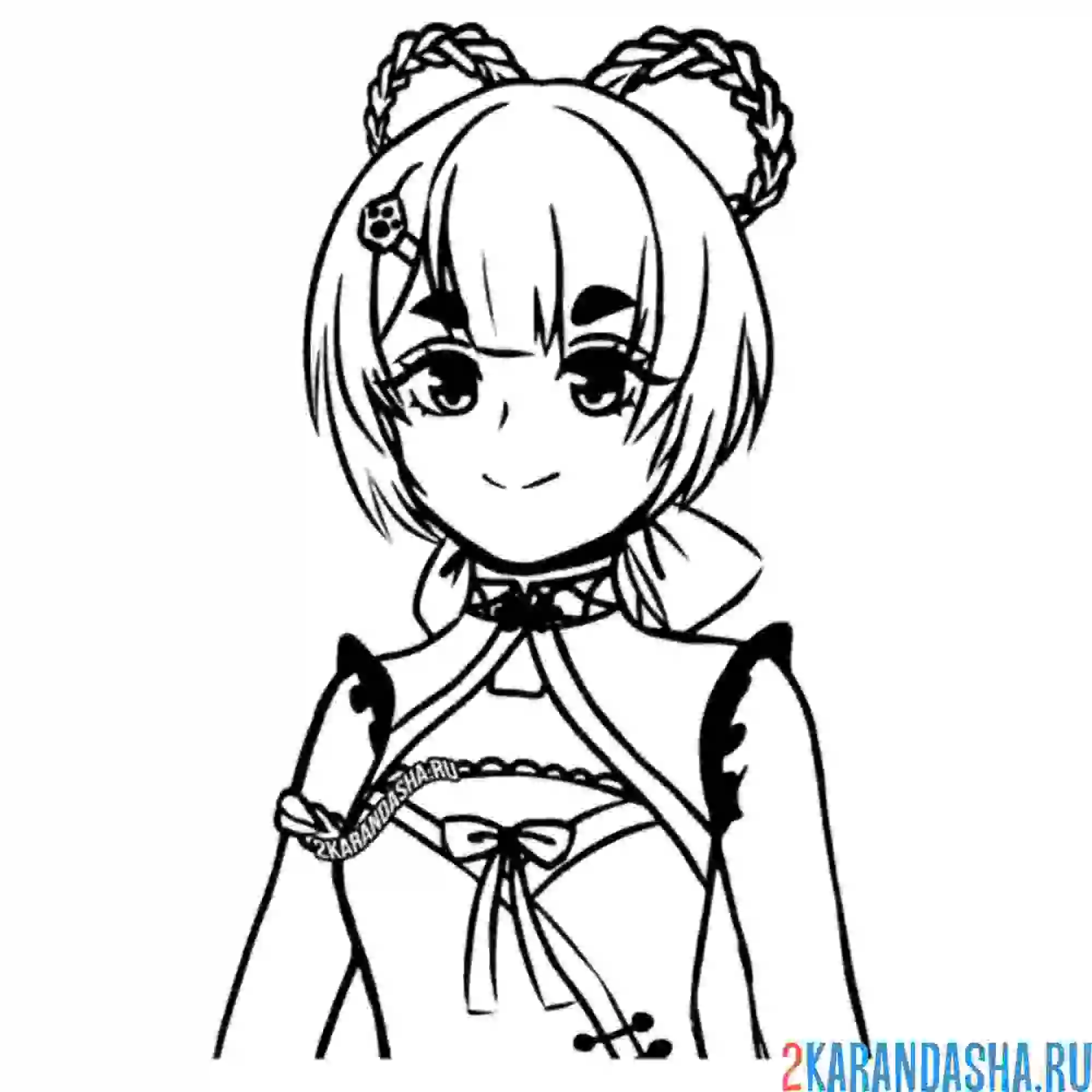 Раскраска геншин импакт персонаж