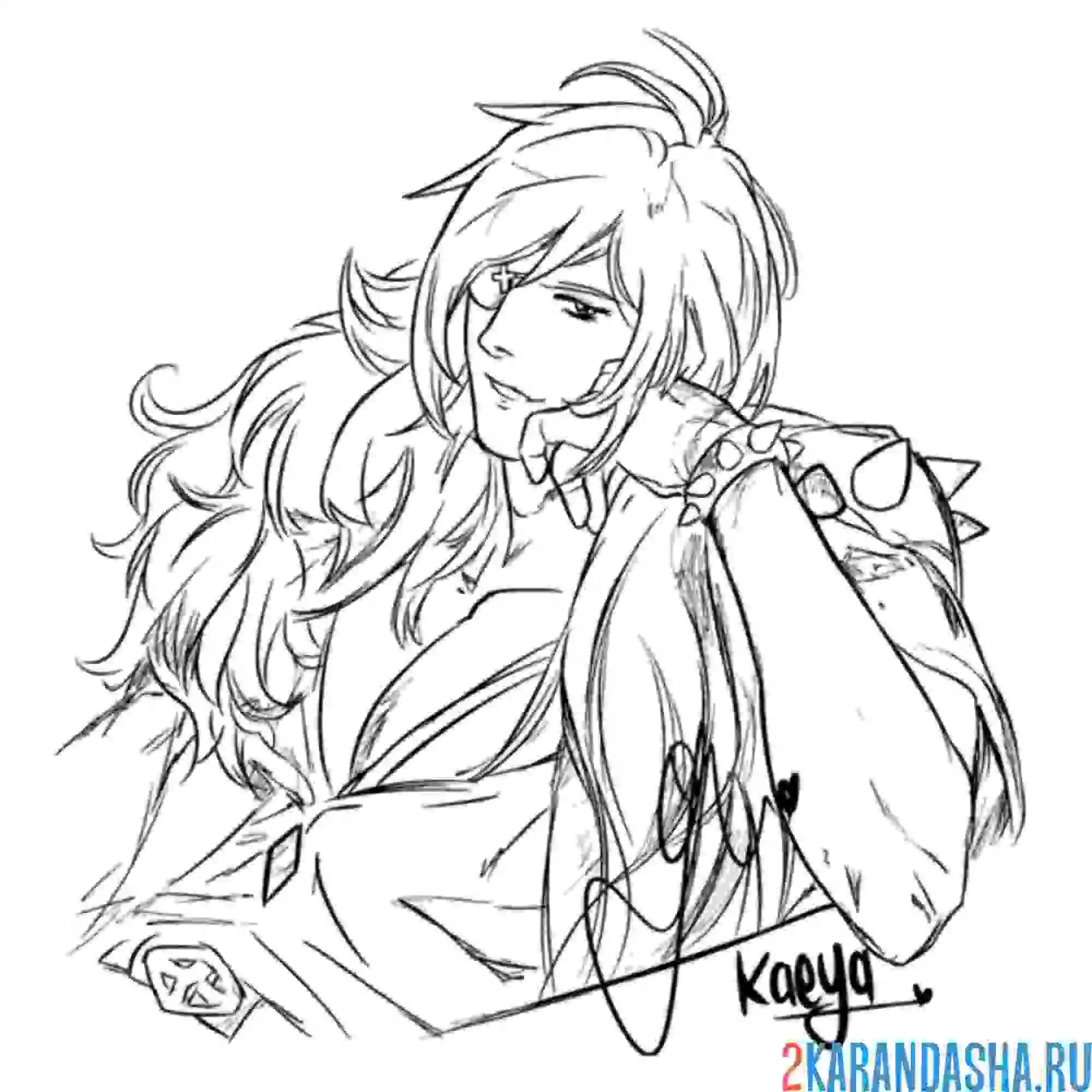 Раскраска геншин импакт игра