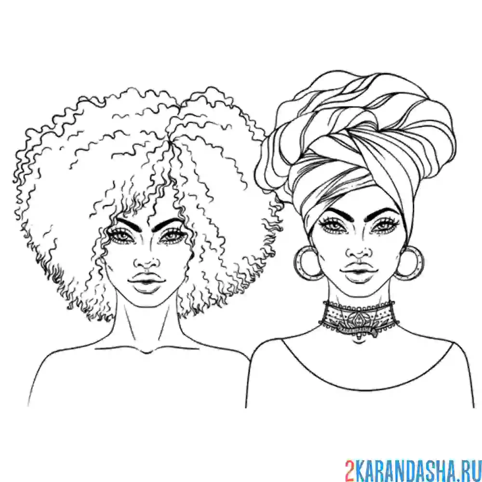 Раскраска модели для визажиста