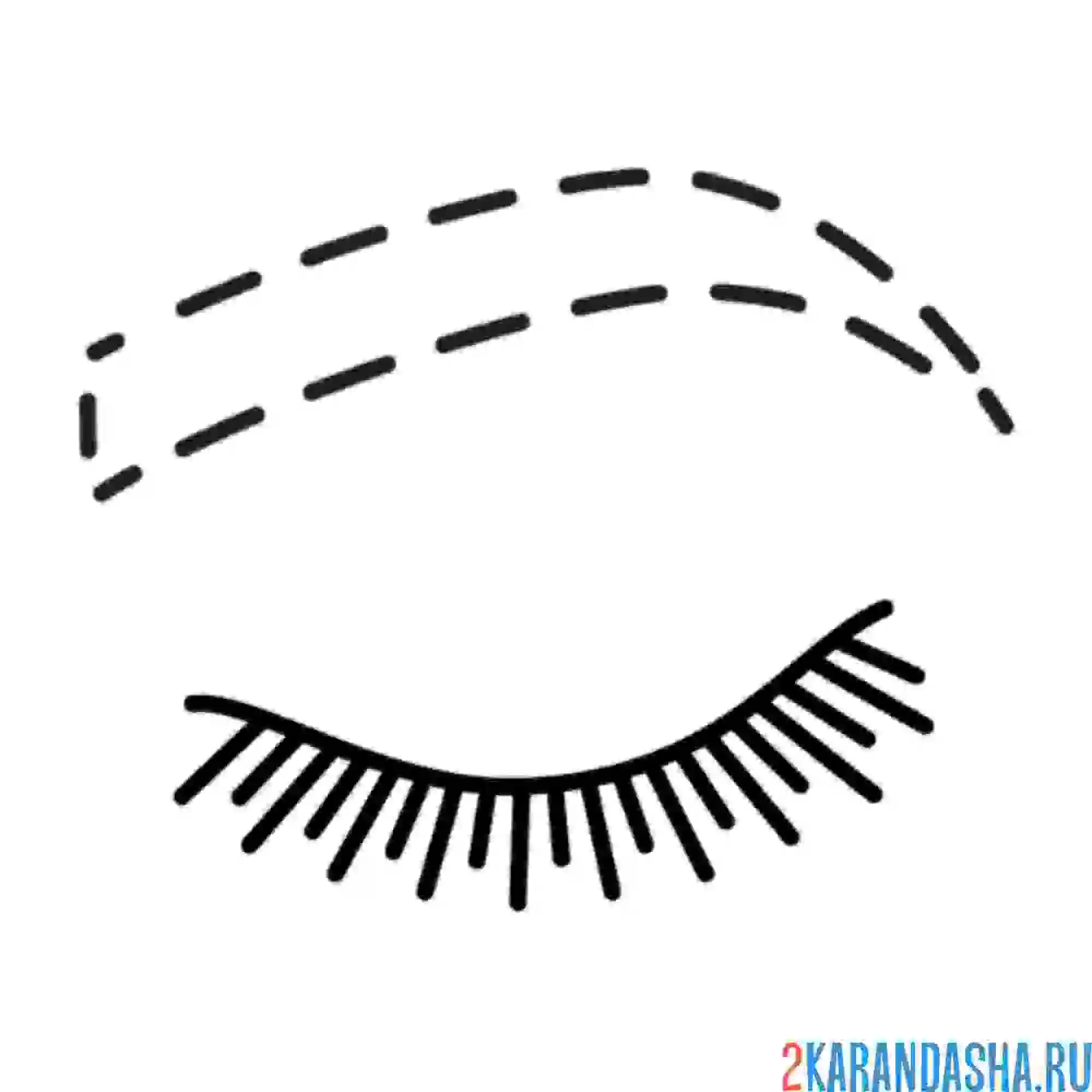 Раскраска обведи бровь и создай макияж