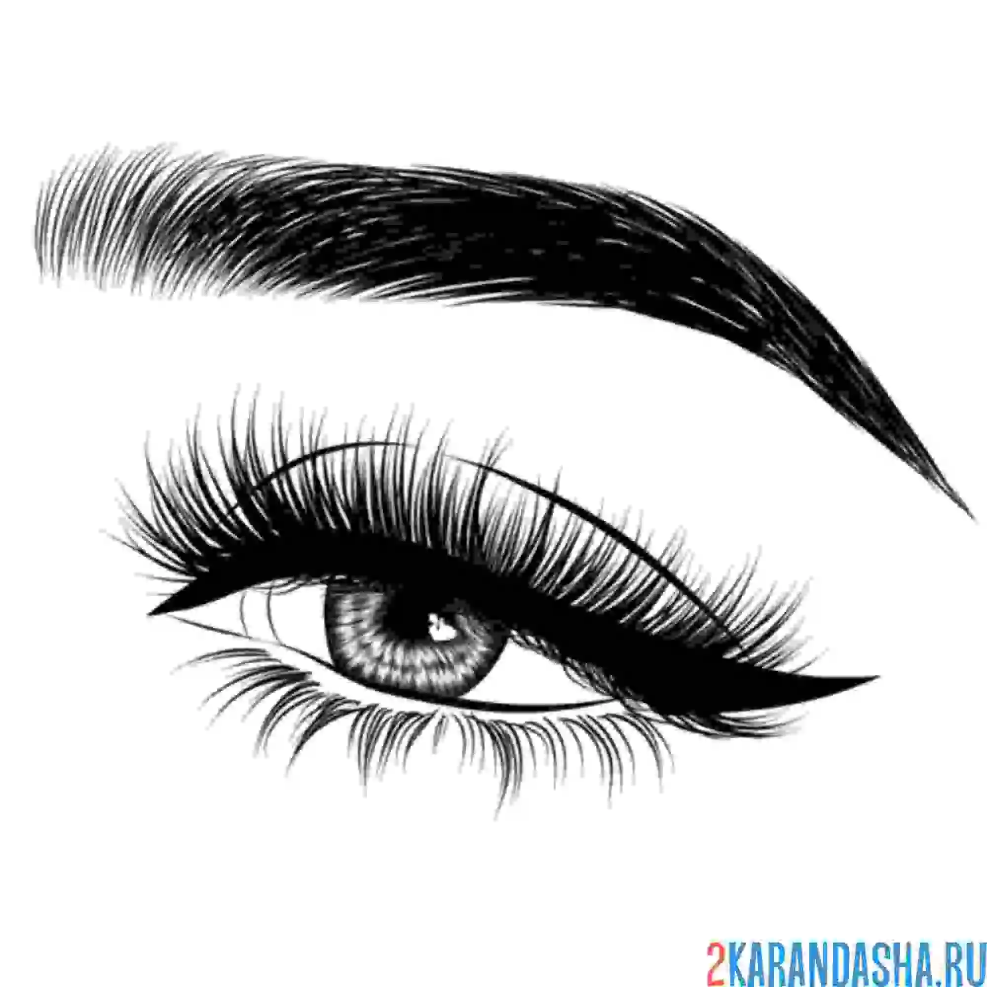 Раскраска косметика для глаза