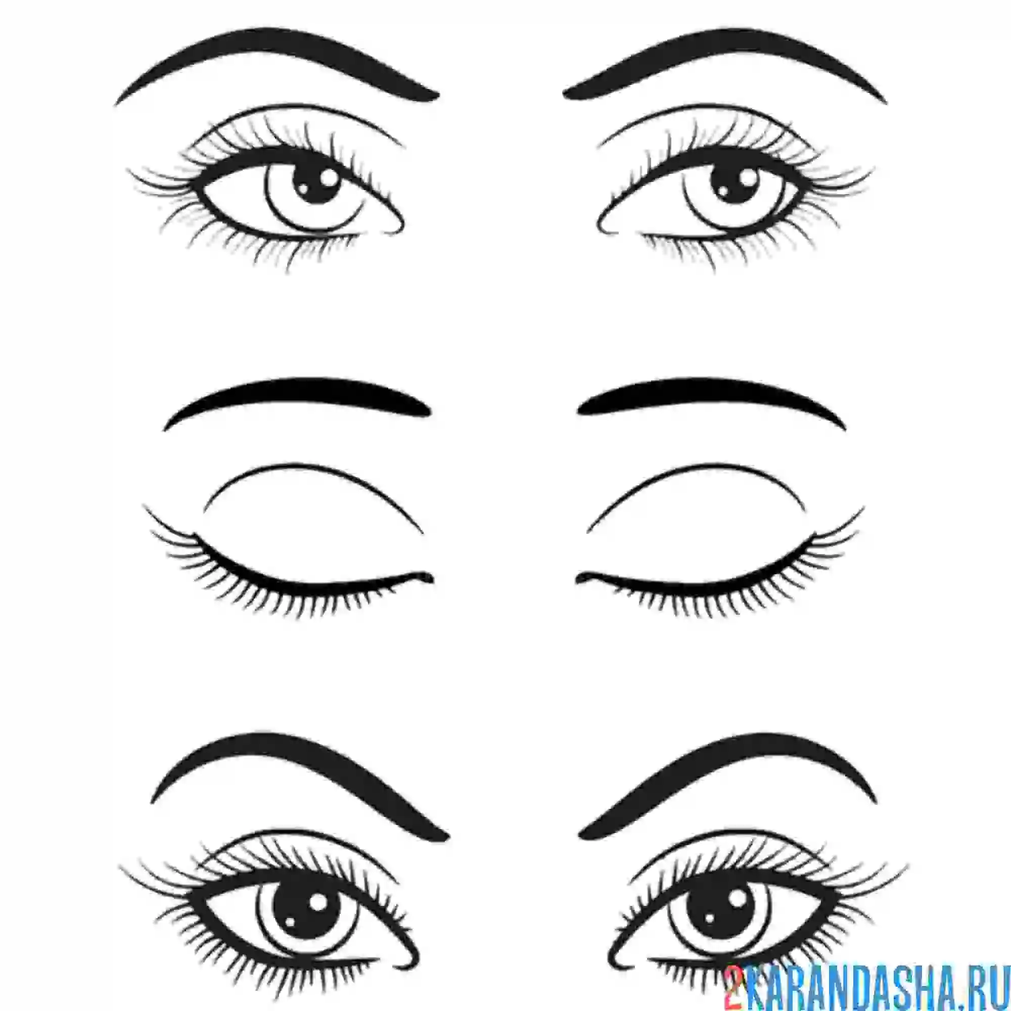 Раскраска создай макияж для глаз