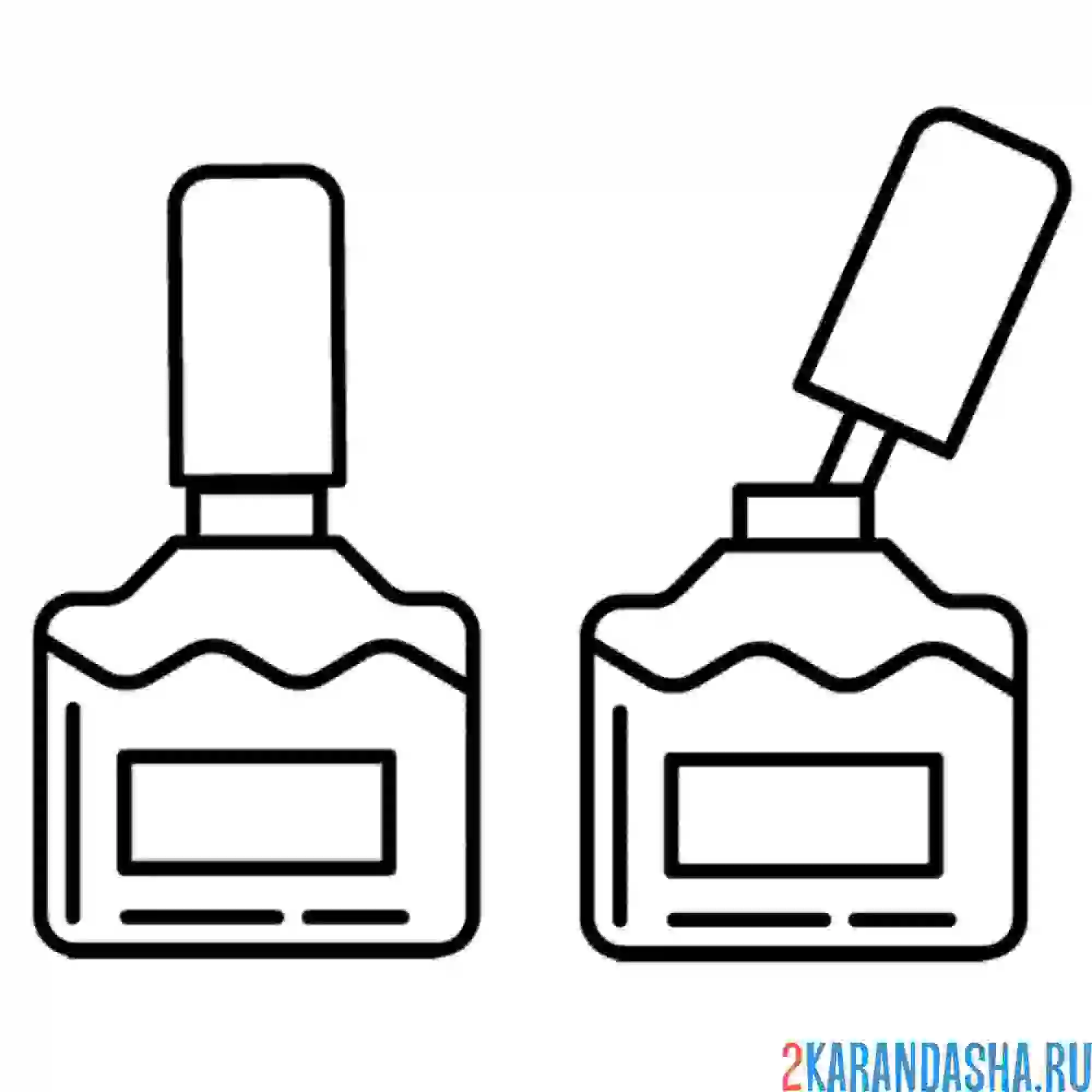 Раскраска база и гель-лак для ногтей