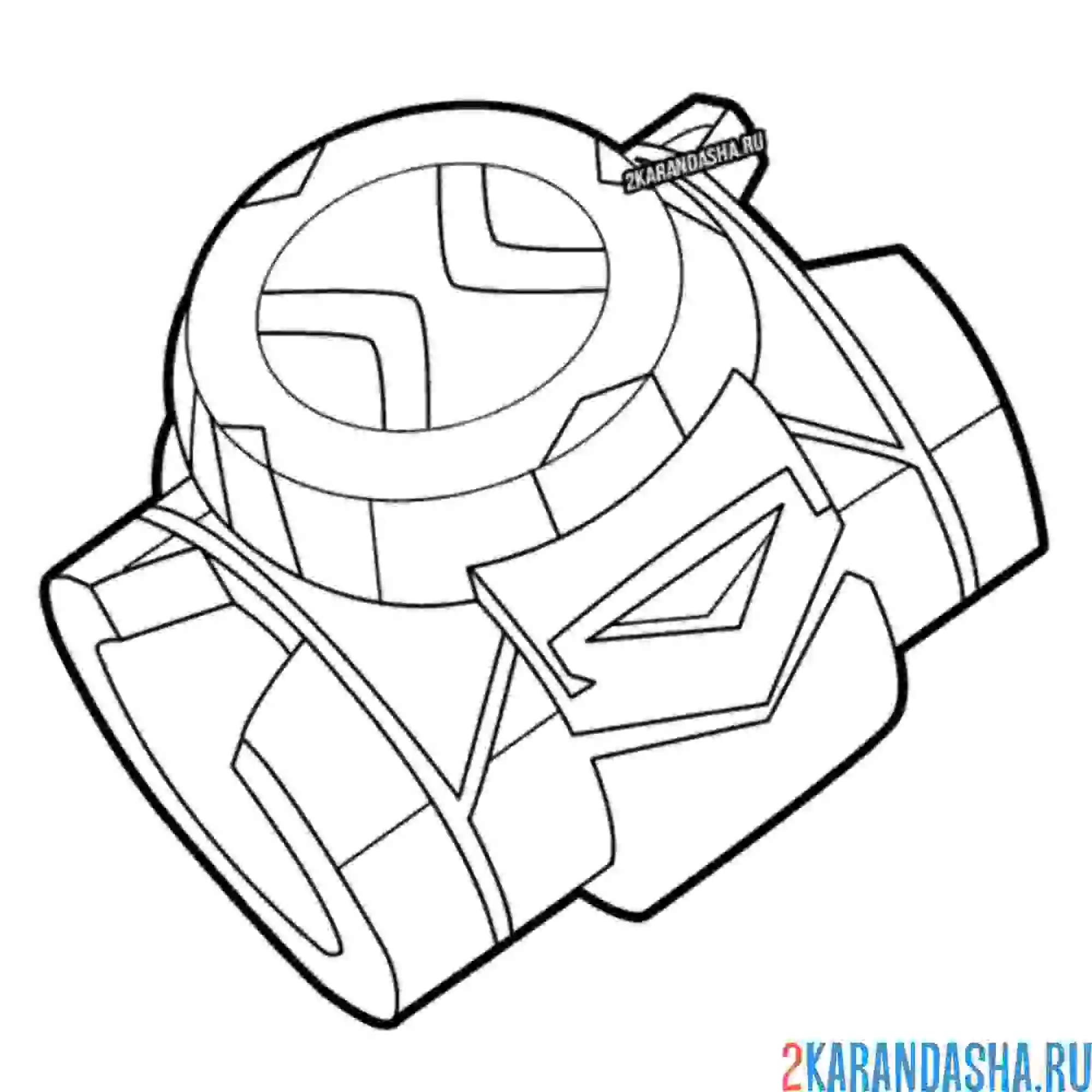 Раскраска омнитрикс бен 10