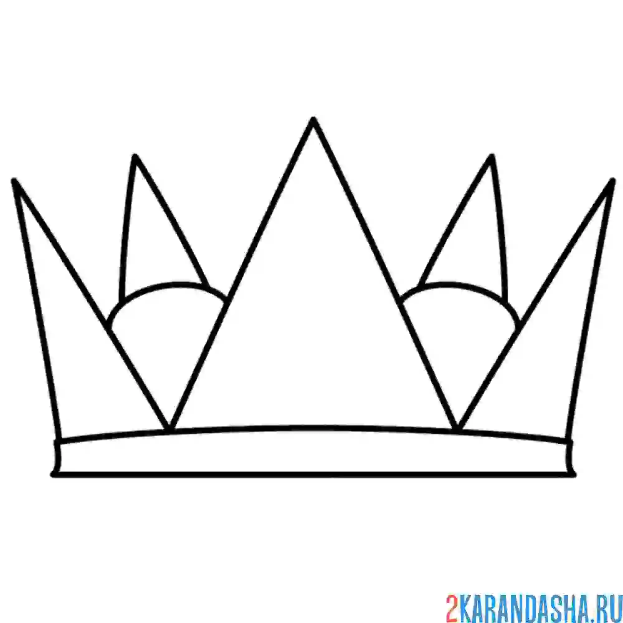 Раскраска корона строная