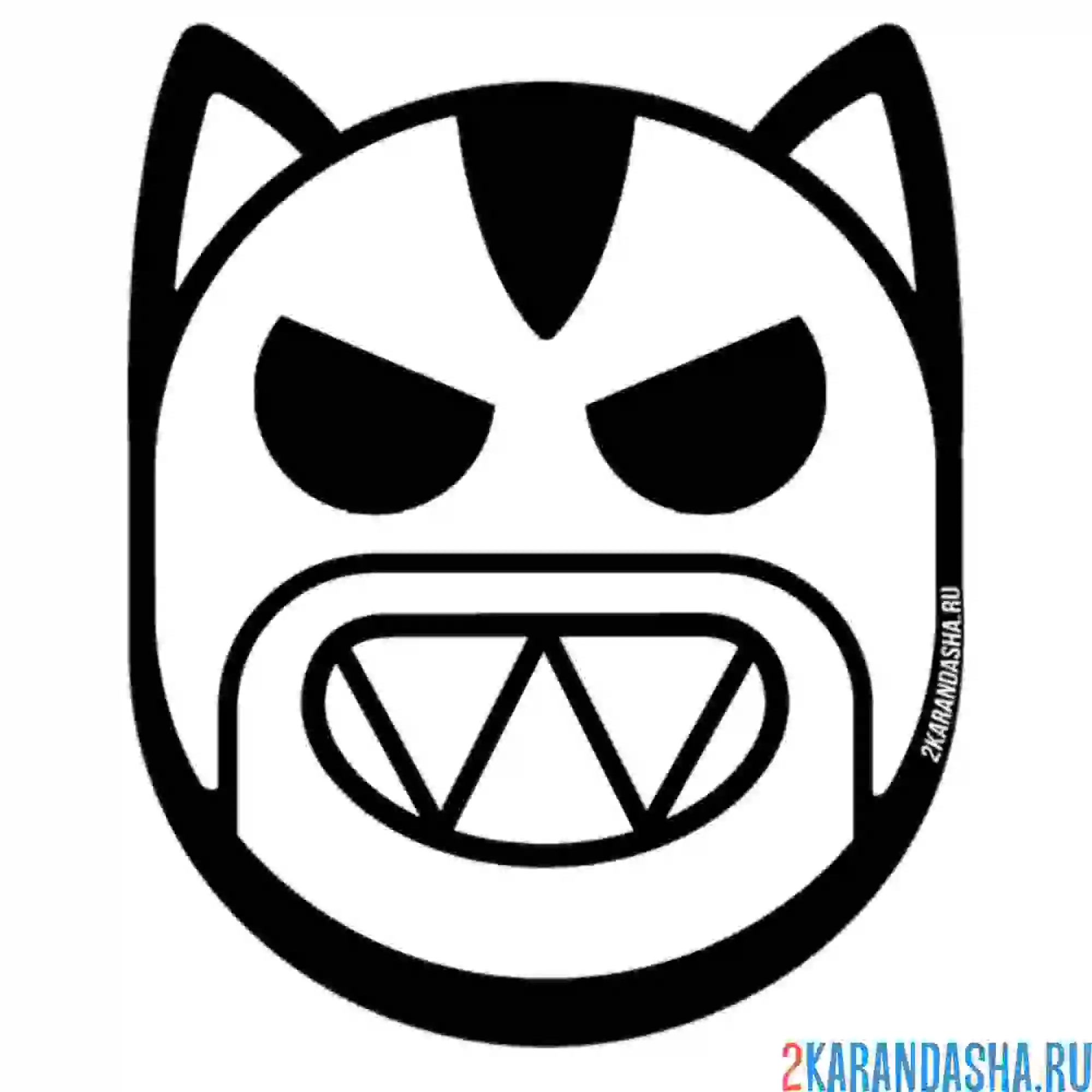 Раскраска лунный новый год эль тигро пин