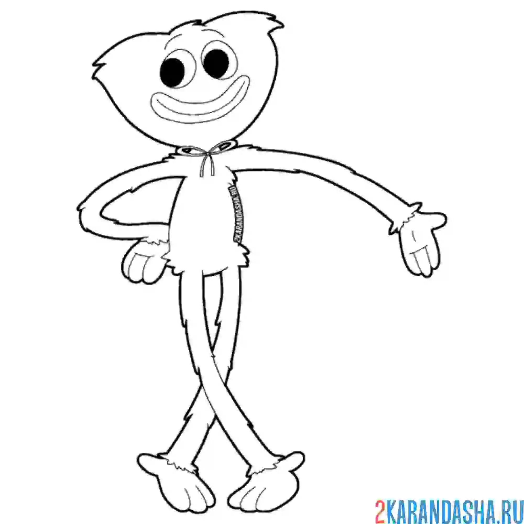 Раскраска хагги вагги танцует