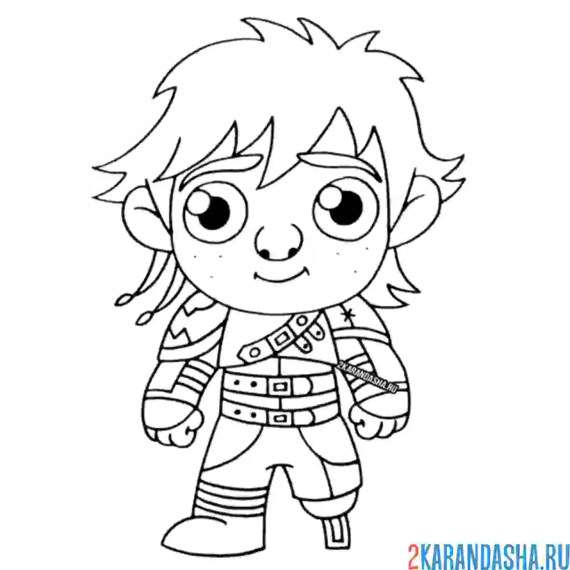 Раскраска иккинг как приручить дракона