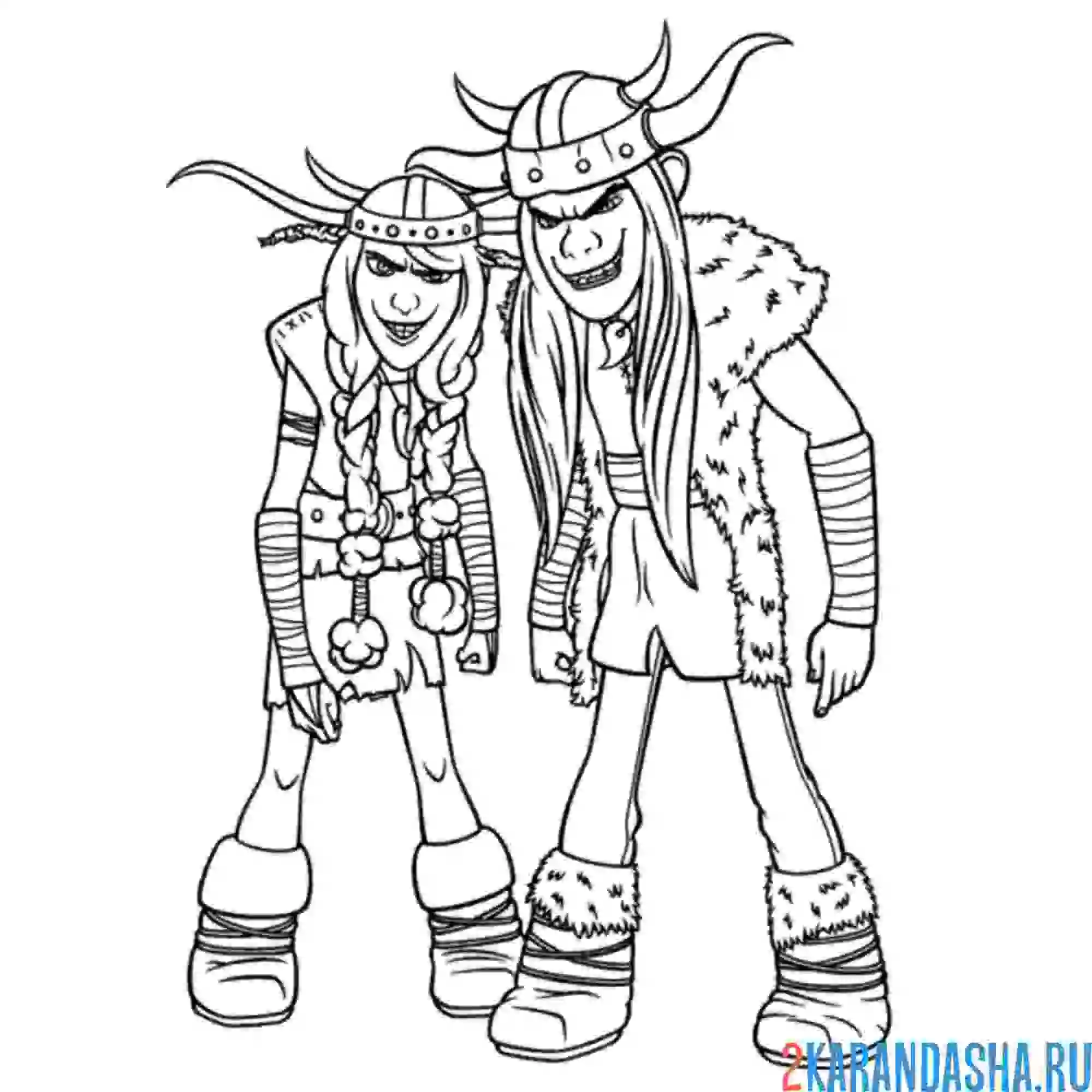 Раскраска забияка и задирака торстон