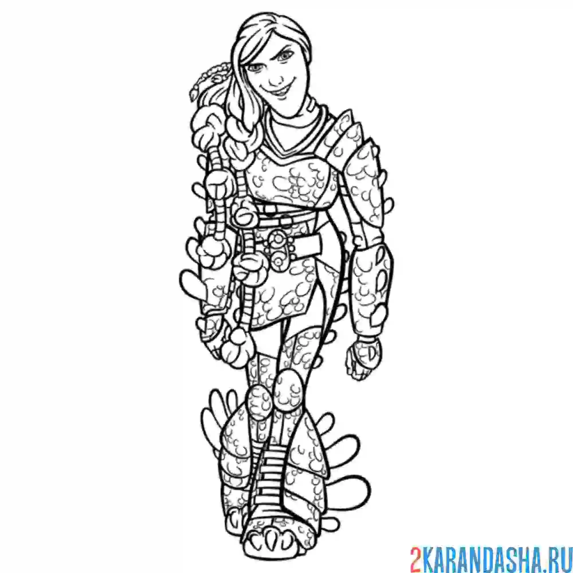 Раскраска забияка воин