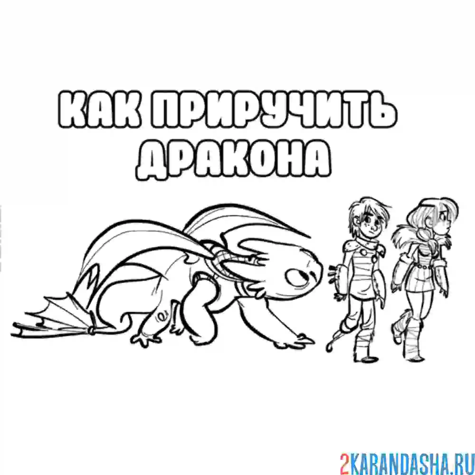 Раскраска беззубик любопытный