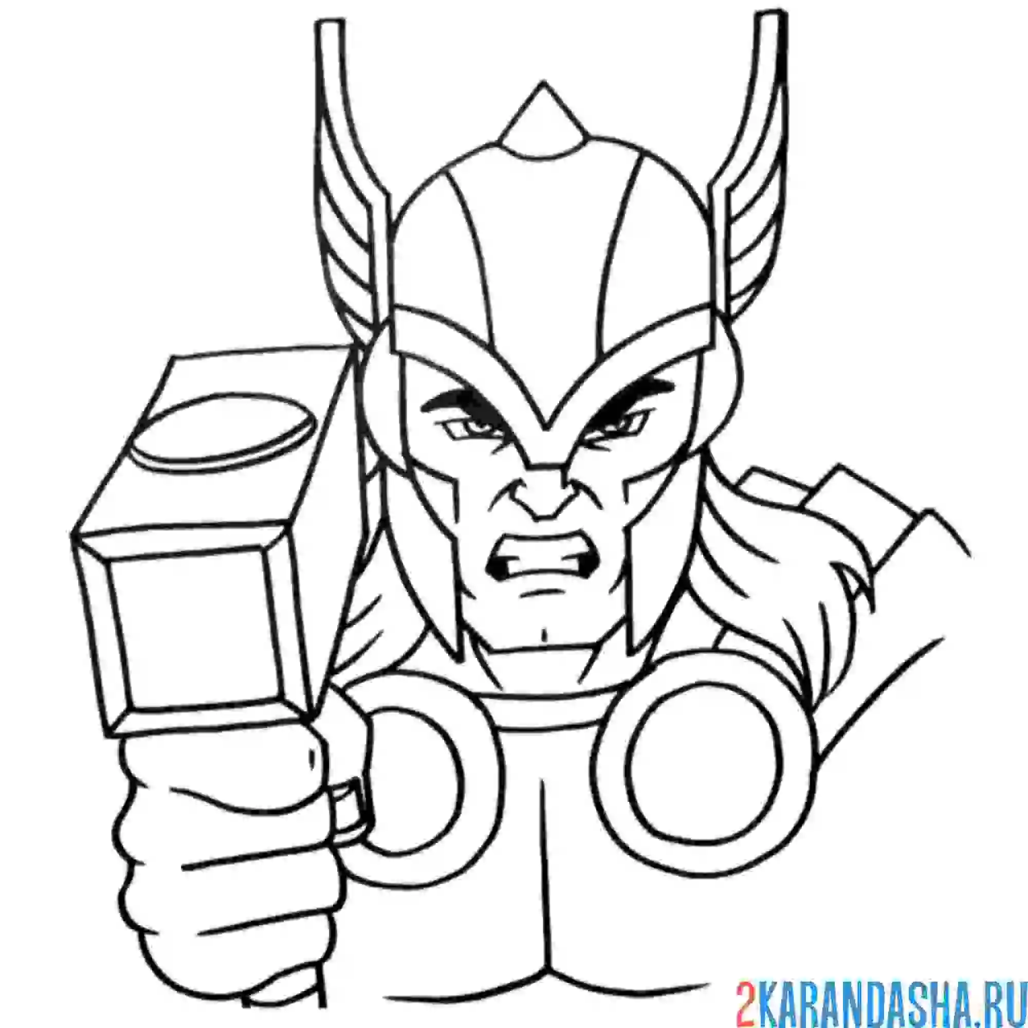 Раскраска тор сильный