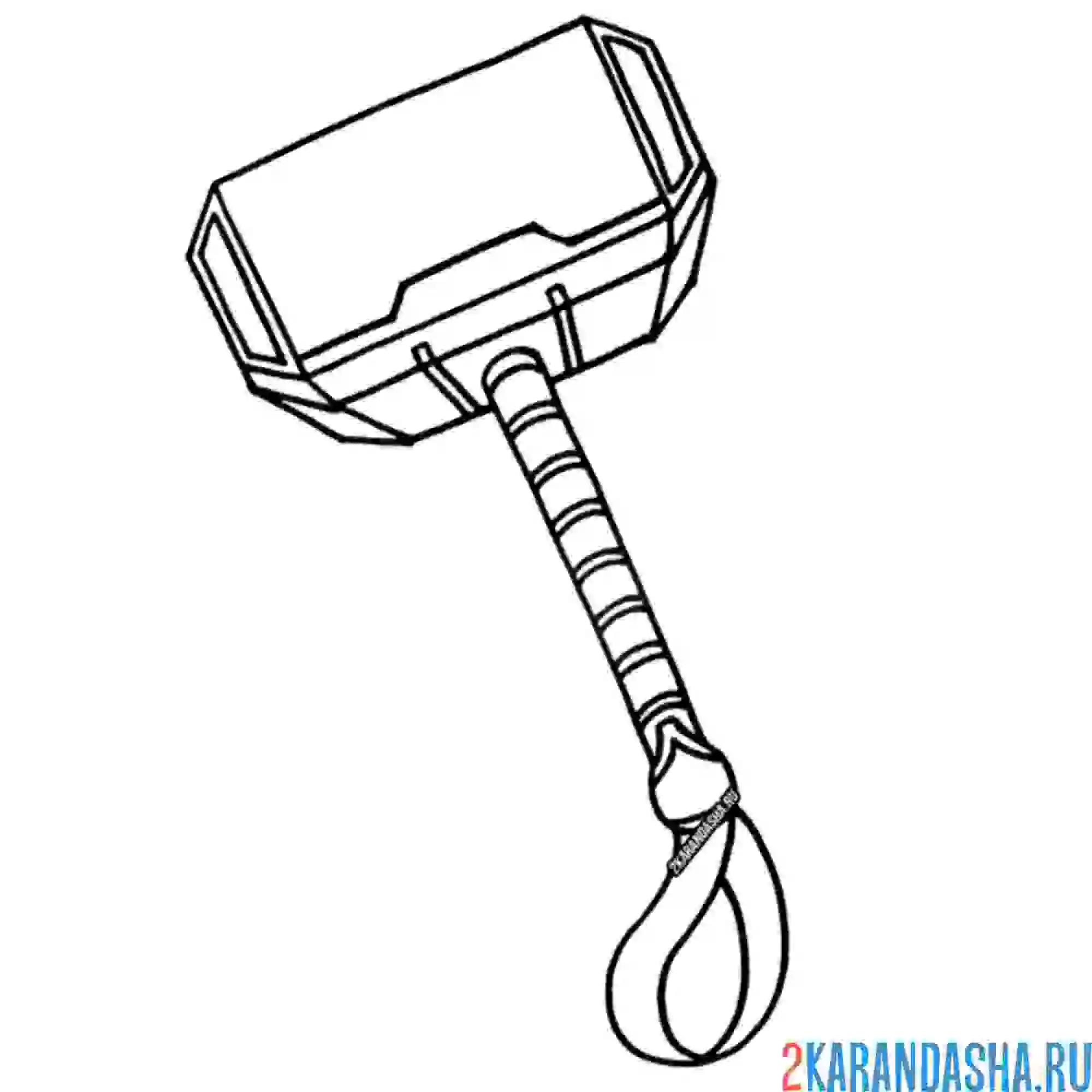 Раскраска молот тора