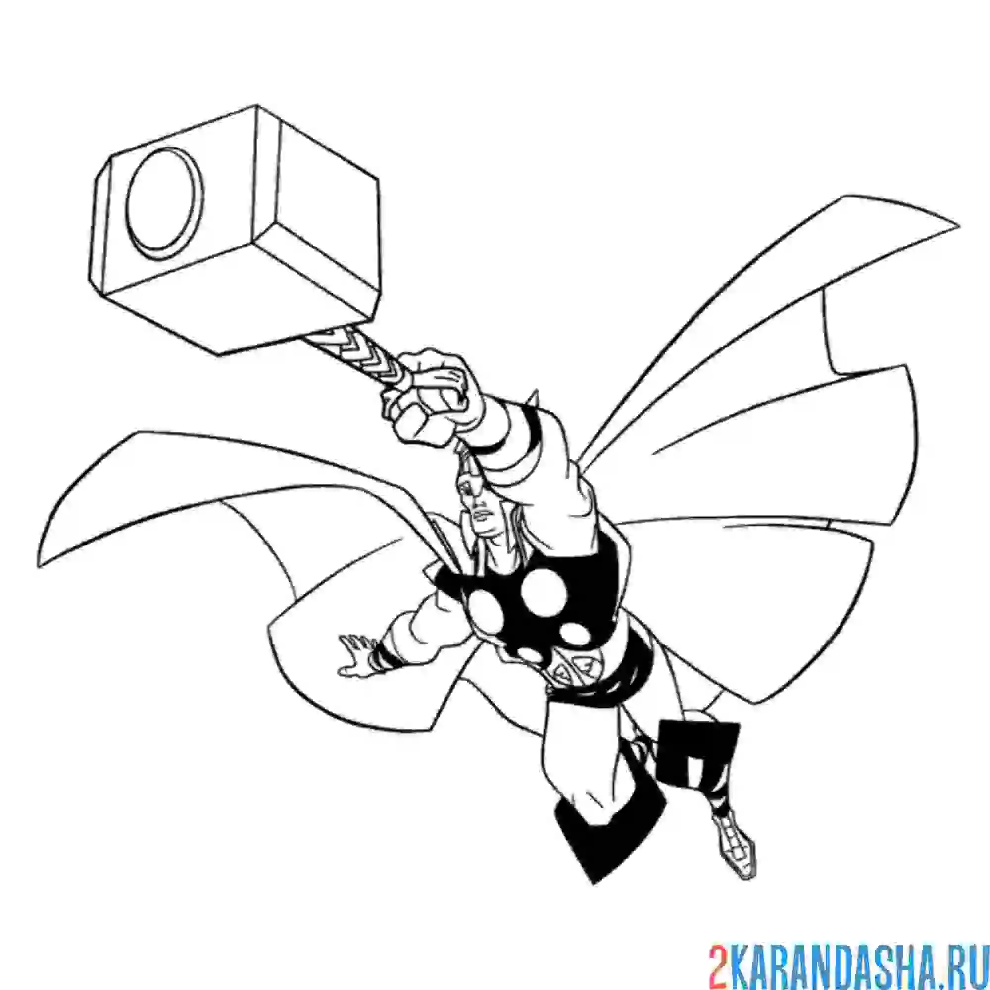 Раскраска тор летит