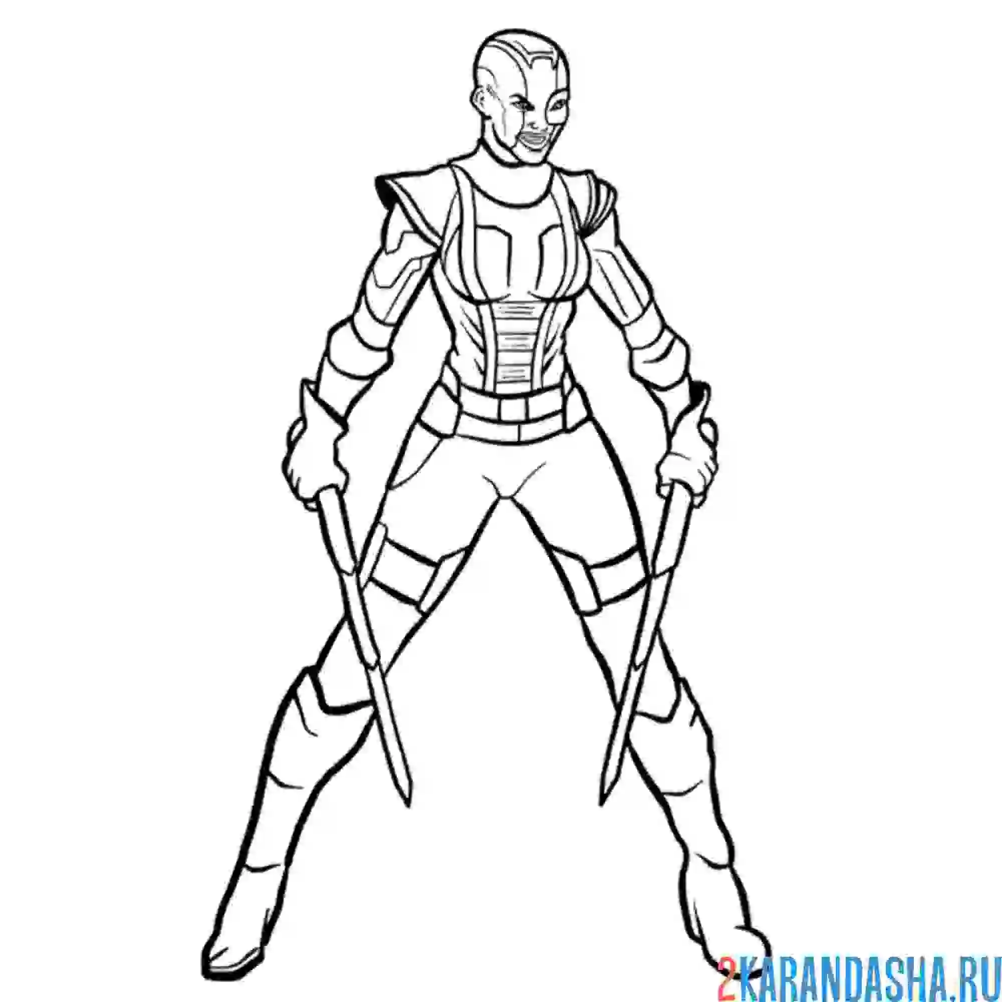 Раскраска небула марвел