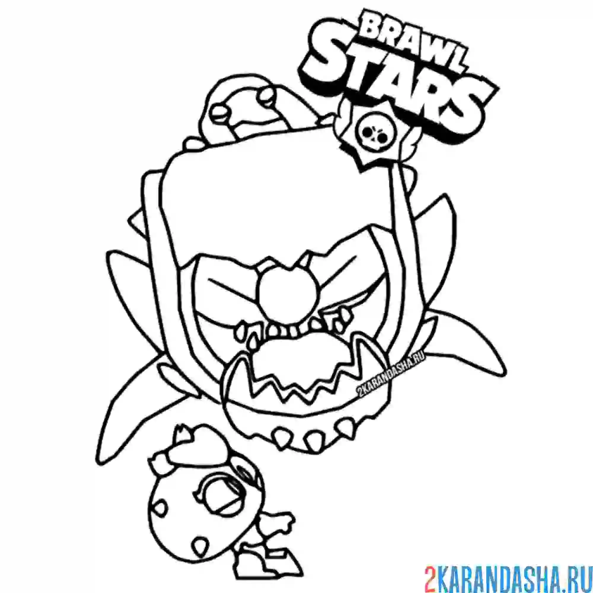 Раскраска колючая ева с кораблем