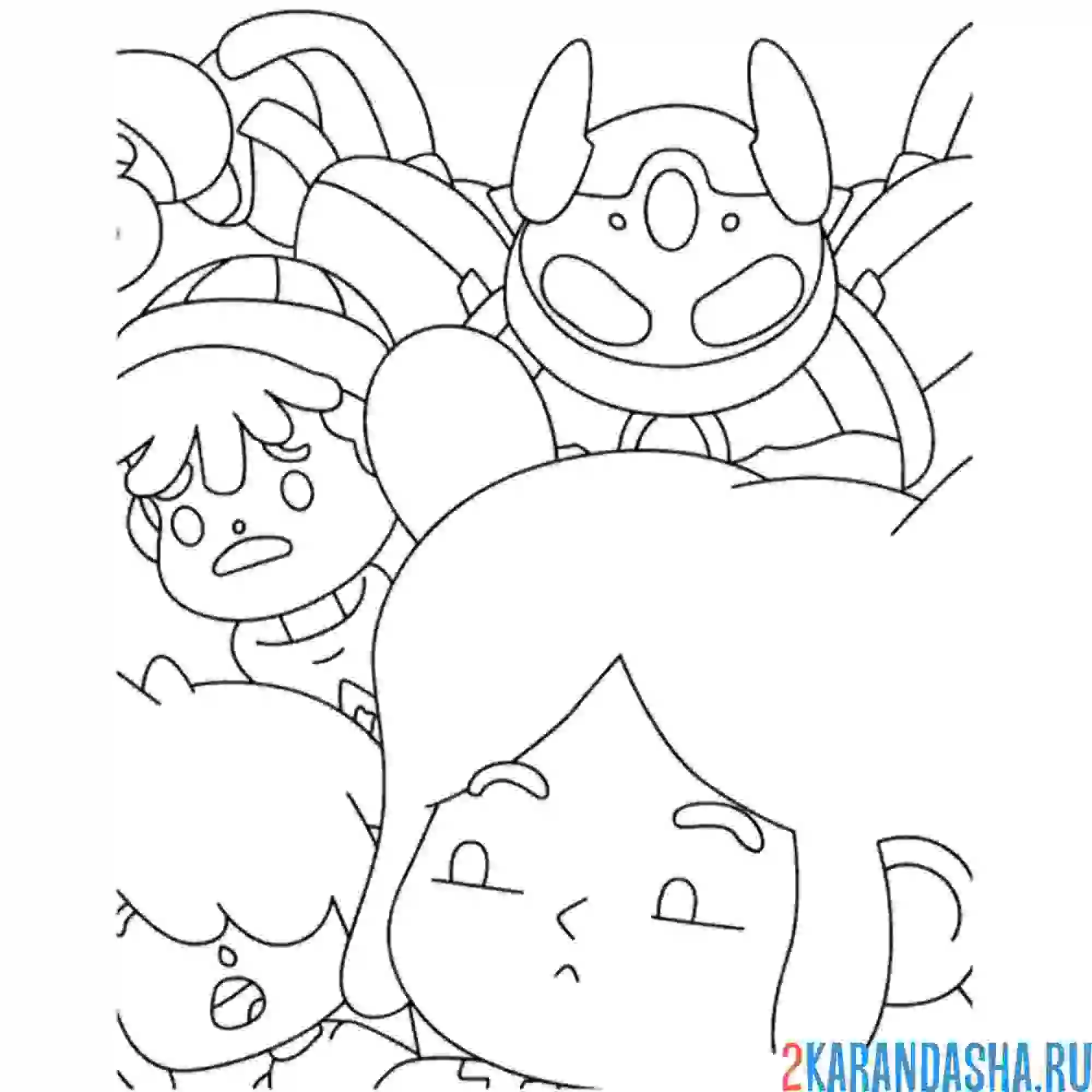 Раскраска тока бока народ