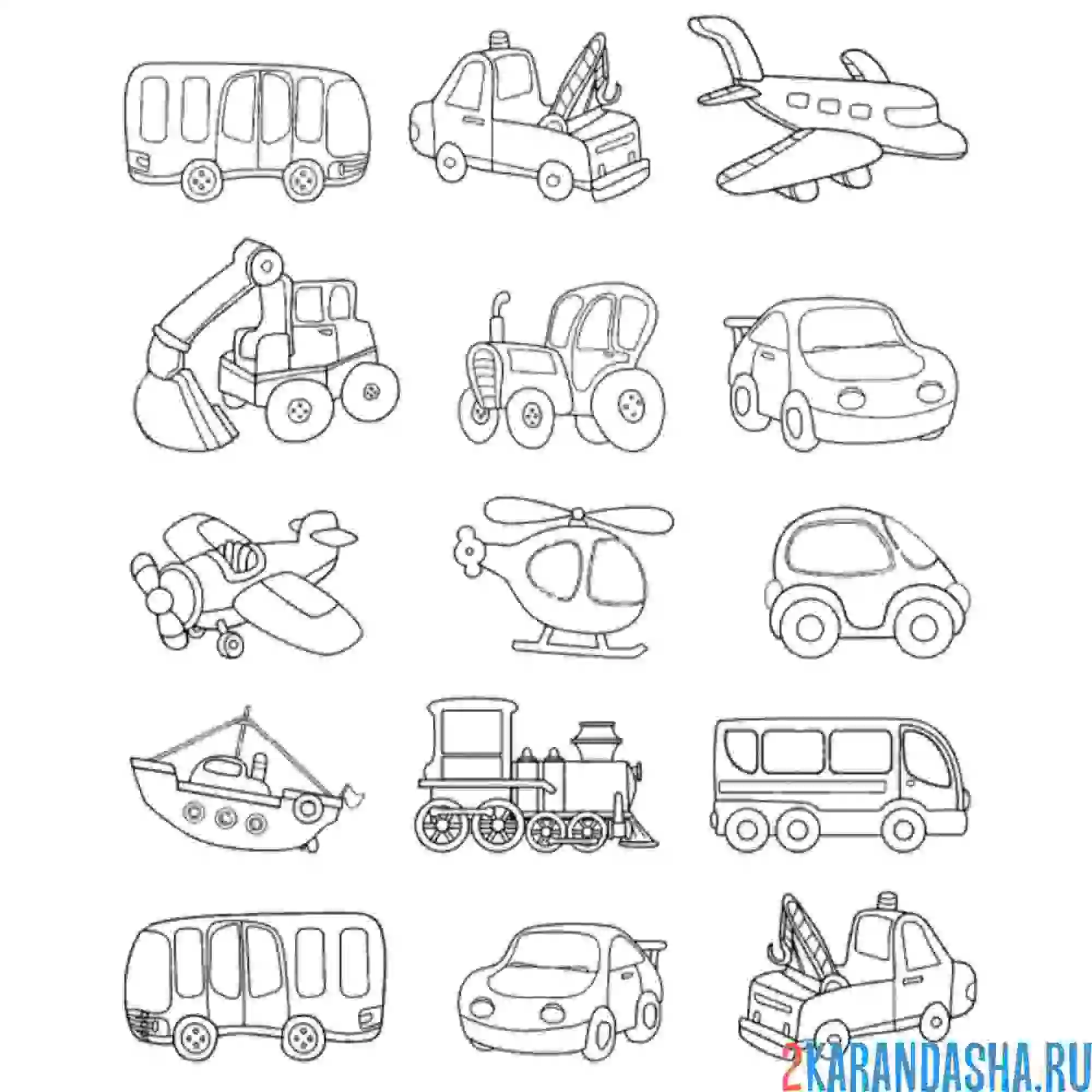 Раскраска наклейки машинки для мальчиков