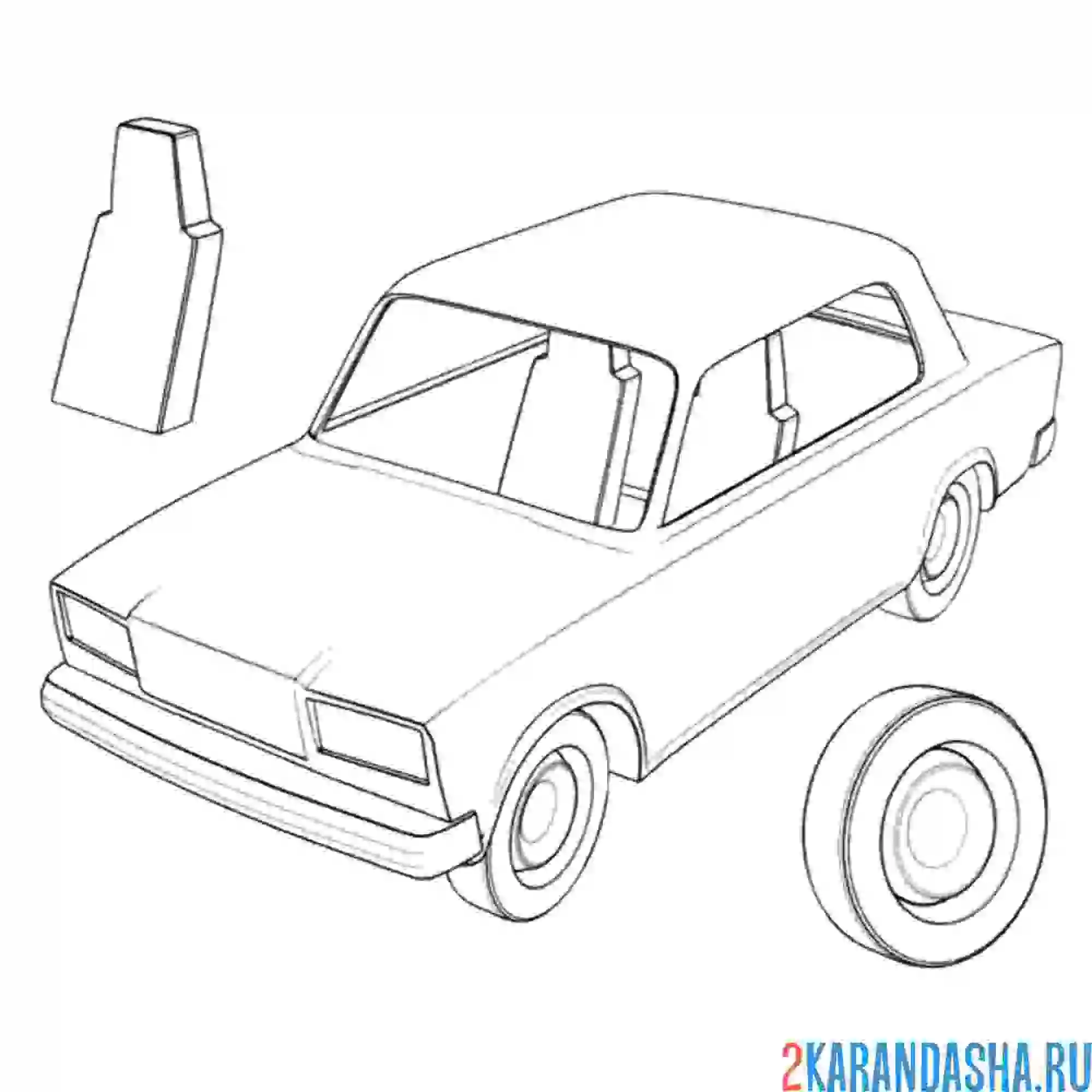Раскраска лада 2107 ваз