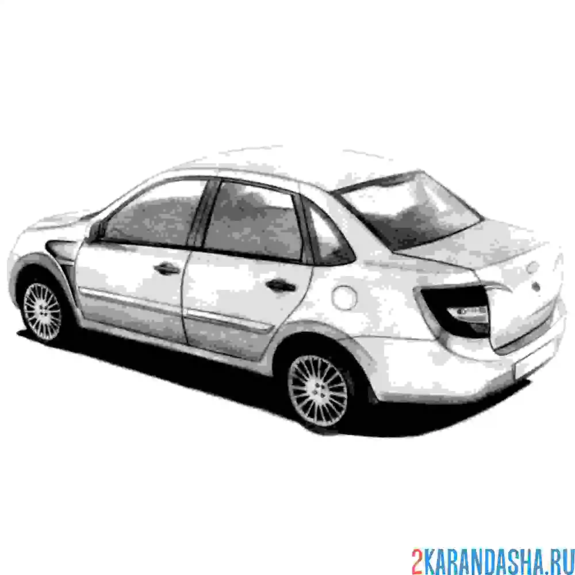 Раскраска лада гранта модель