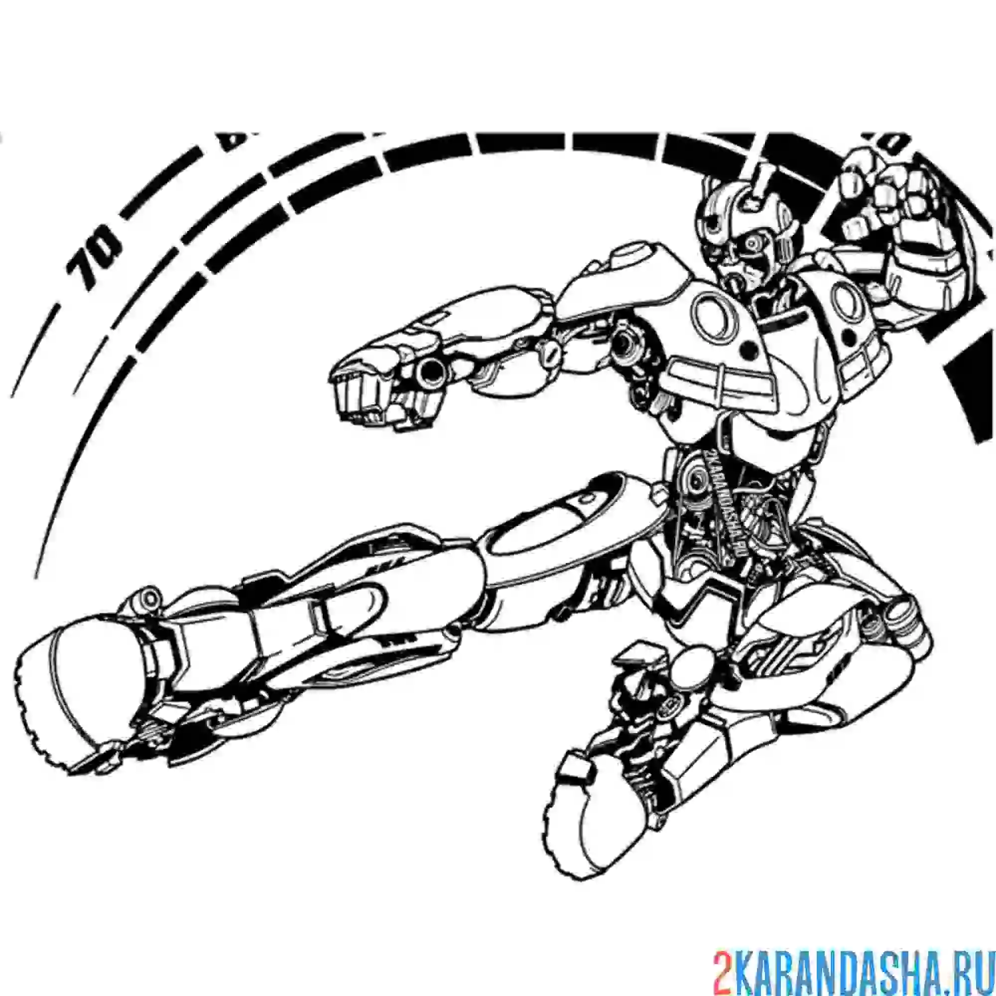 Раскраска бамблби трансформеры в полете