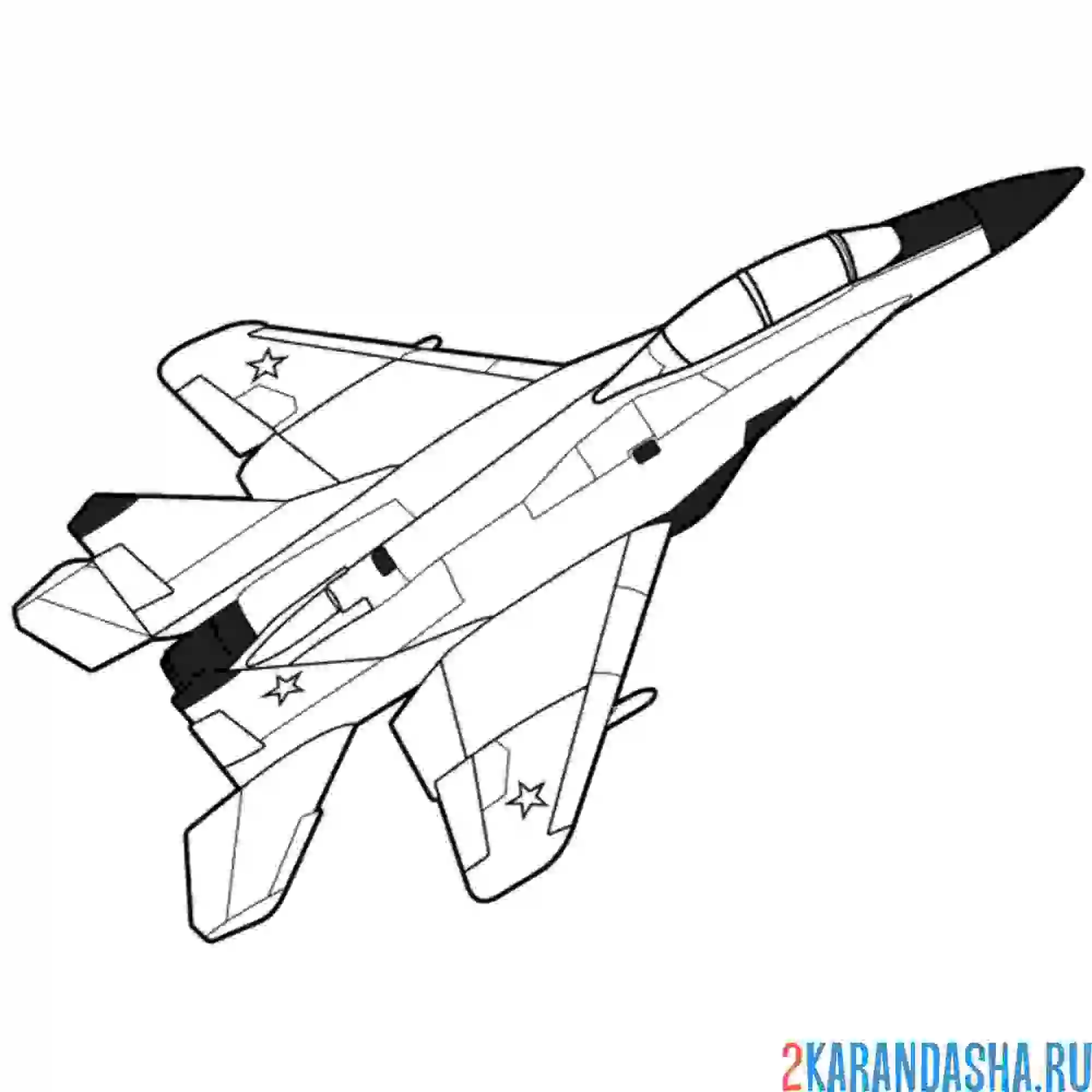 Раскраска миг-35д — многофункциональный учебно-боевой истребитель военный самолет