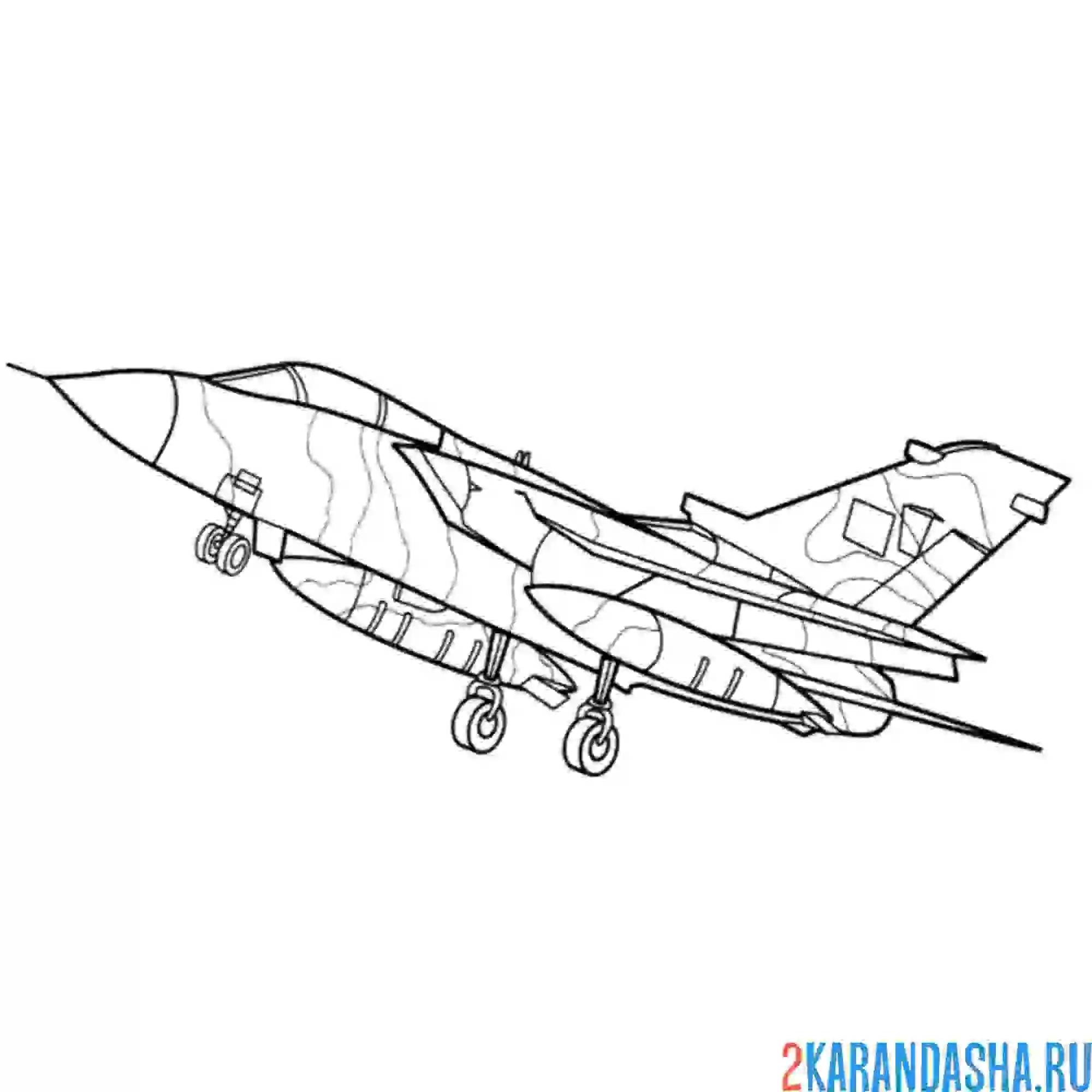 Раскраска panavia tornado  боевой реактивный самолёт