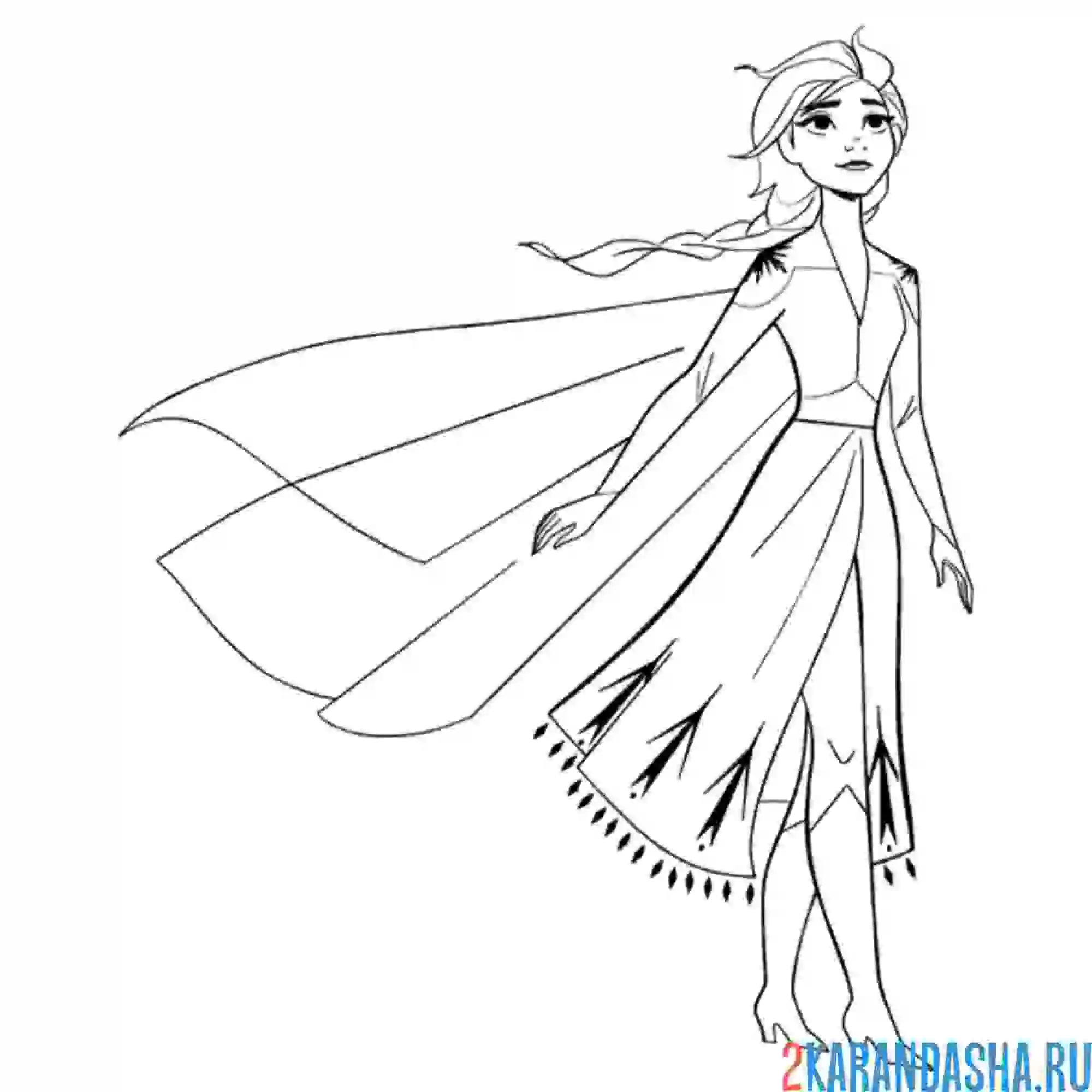 Раскраска эльза верит в лучшее