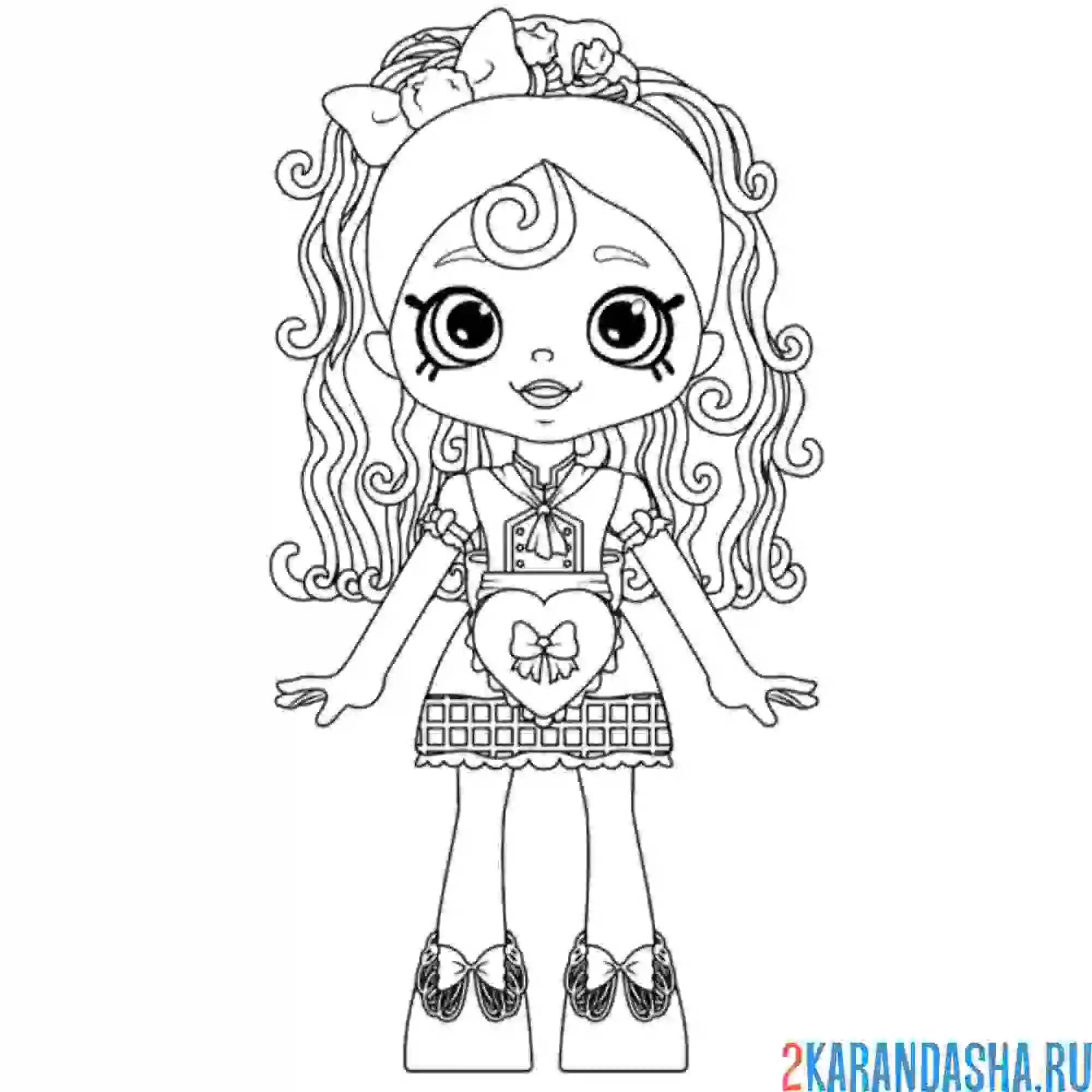 Раскраска шопкинс спагетти сью