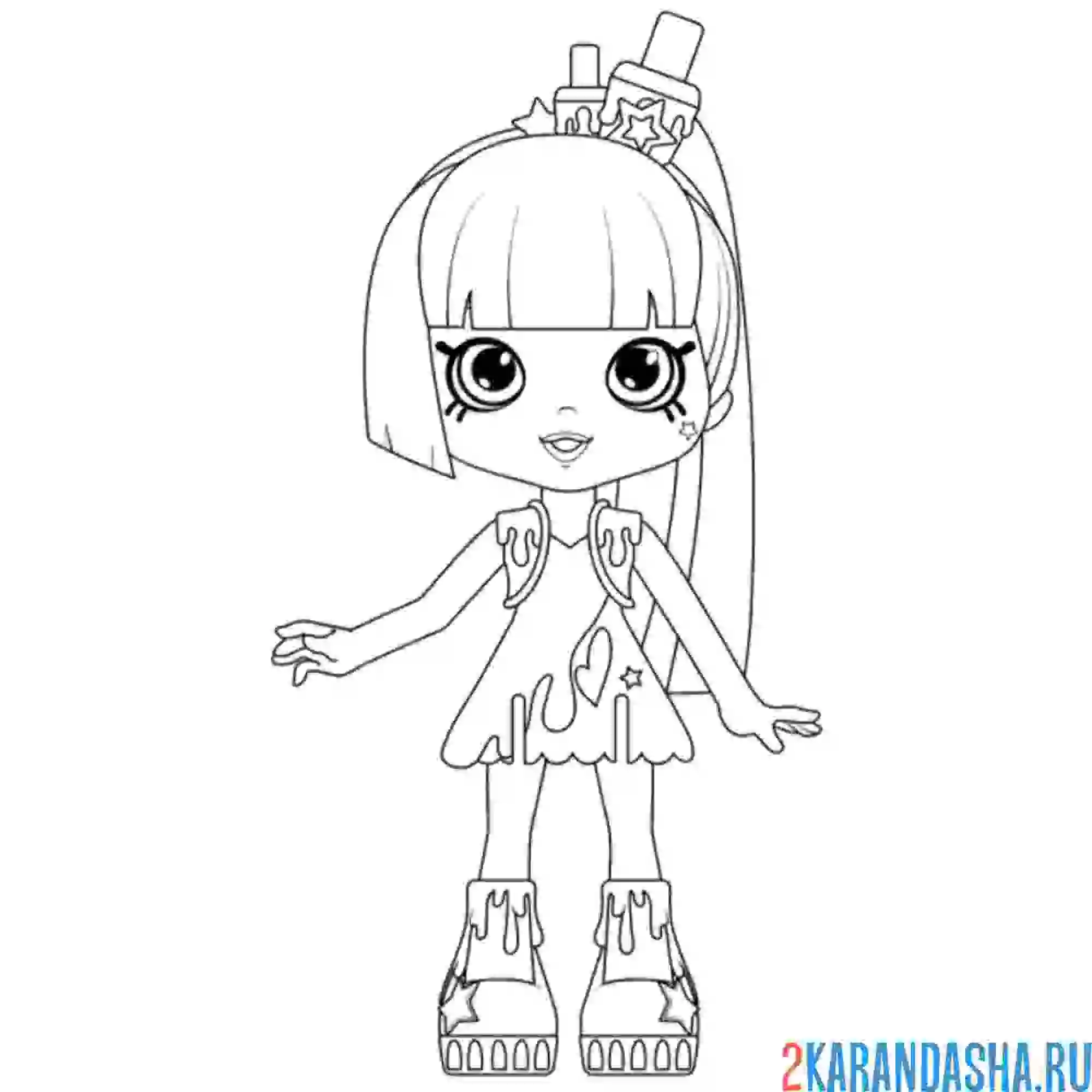 Раскраска шопкинс полли полиш