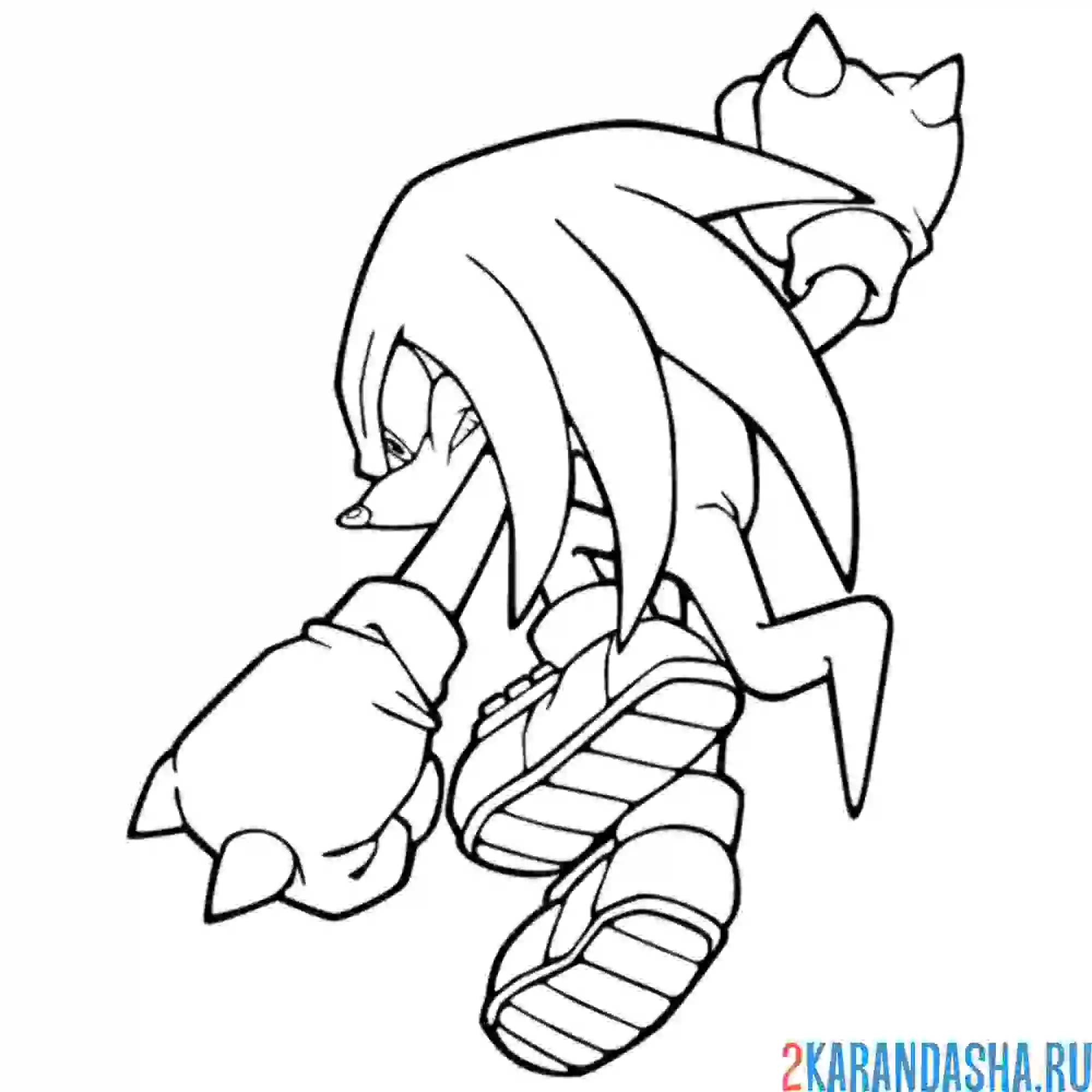 Раскраска ехидна наклз хранитель мастера изумруда