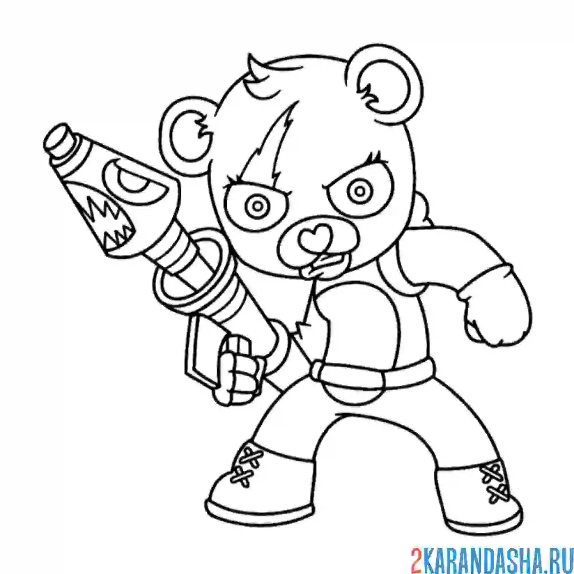 Раскраска фортнайт капитан команды по обнимашкам