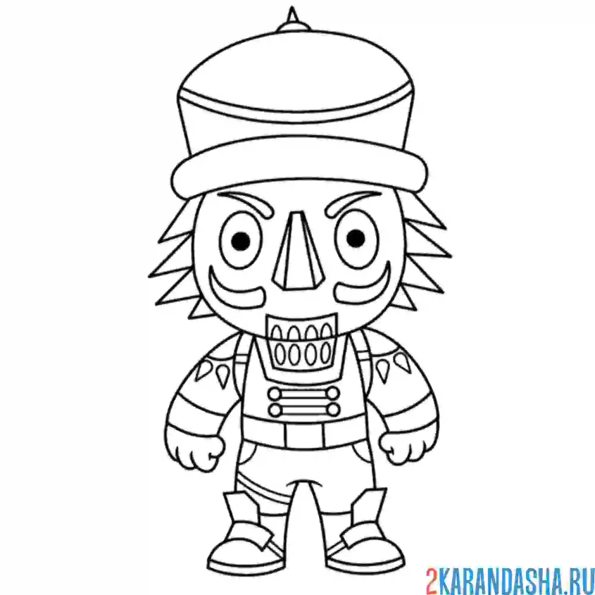 Раскраска щелкунчик