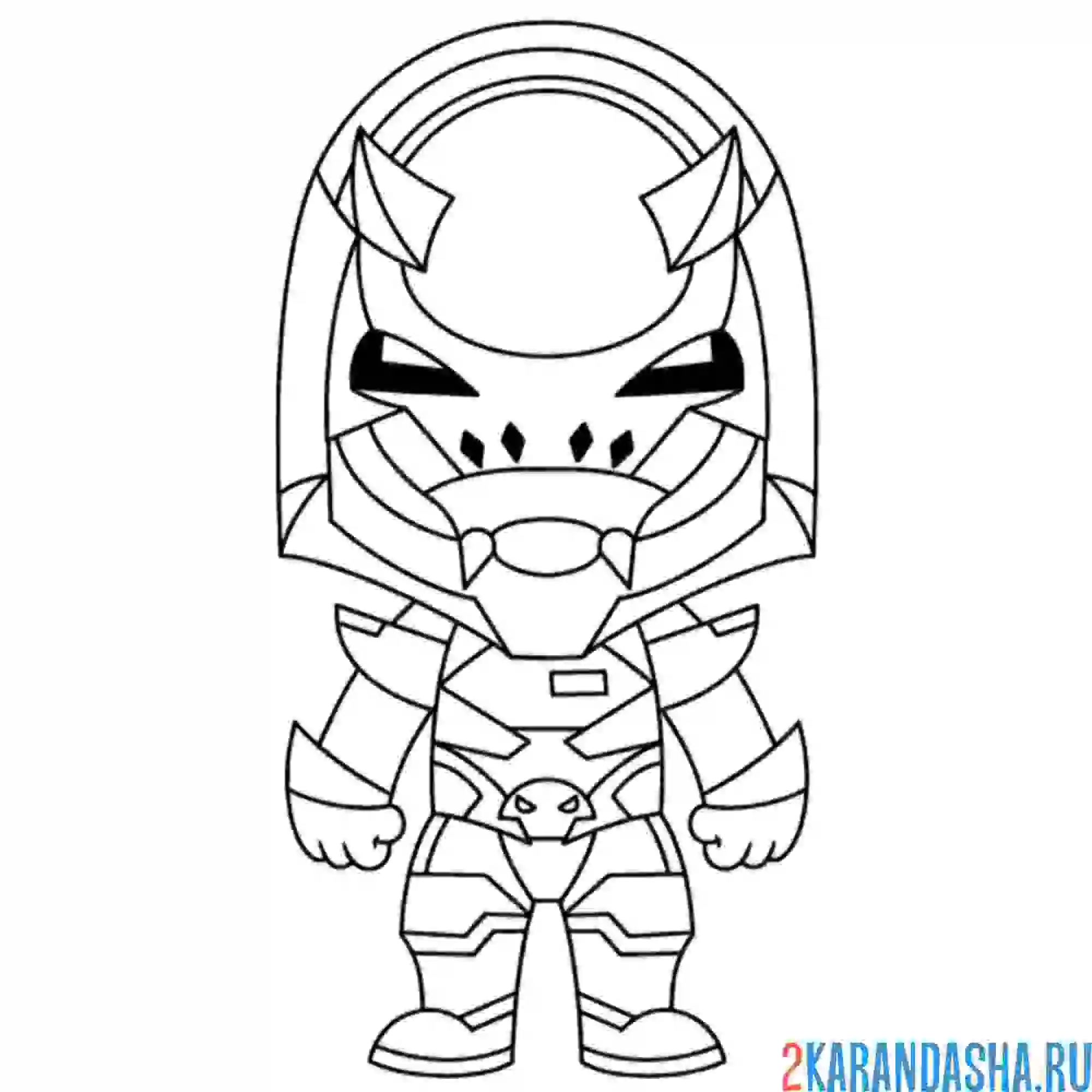 Раскраска фортнайт вендетта