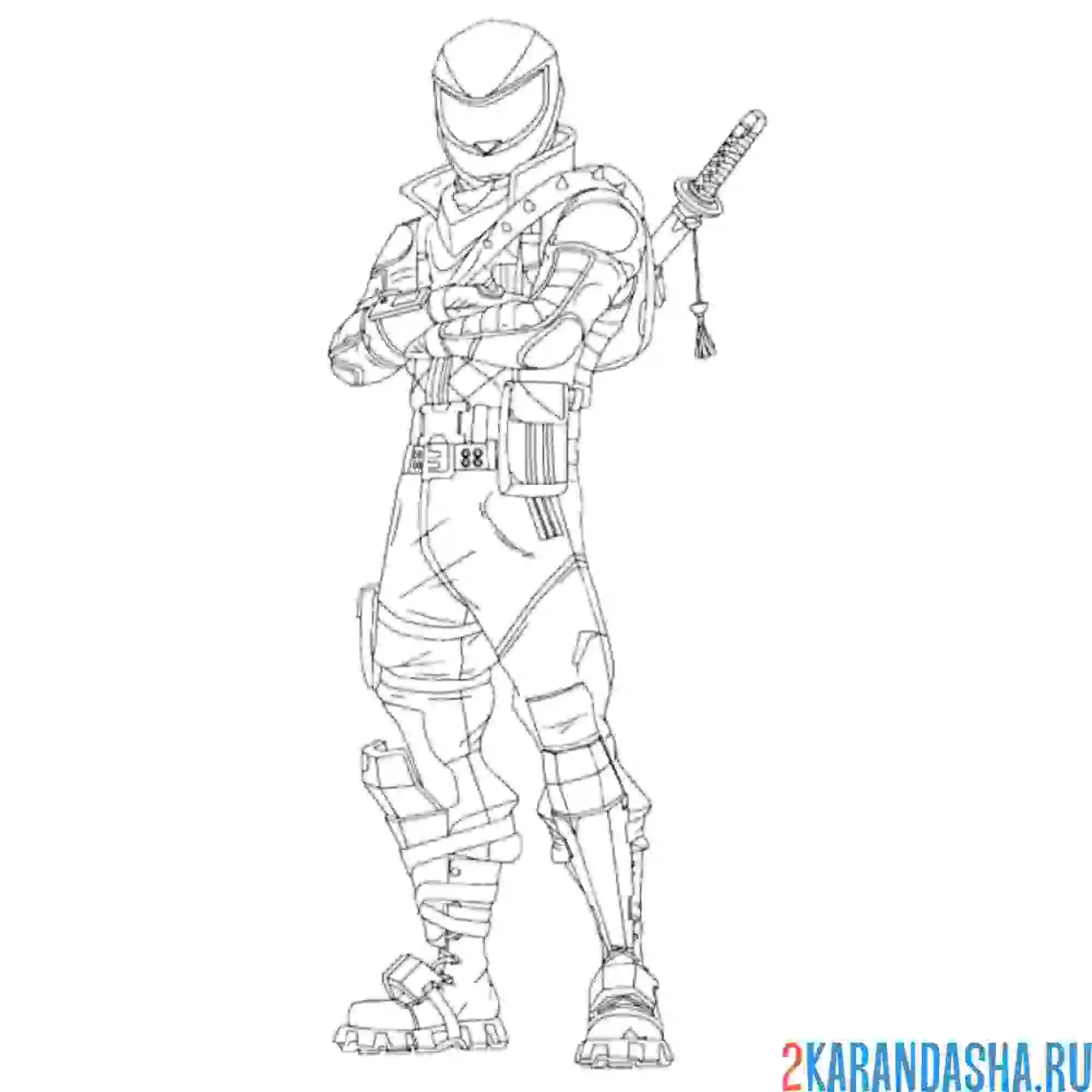 Раскраска фортнайт слипстрим