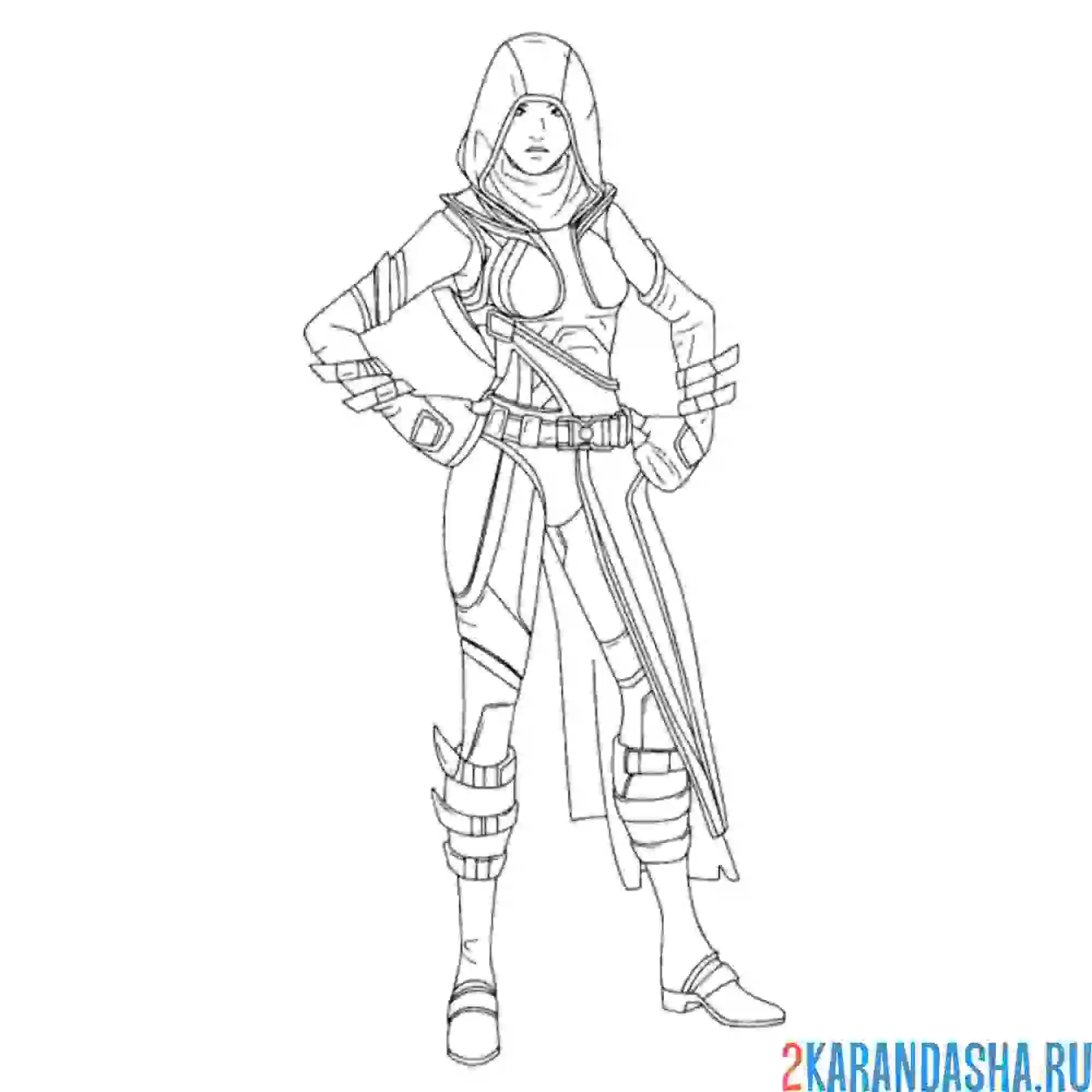 Раскраска фортнайт судьба