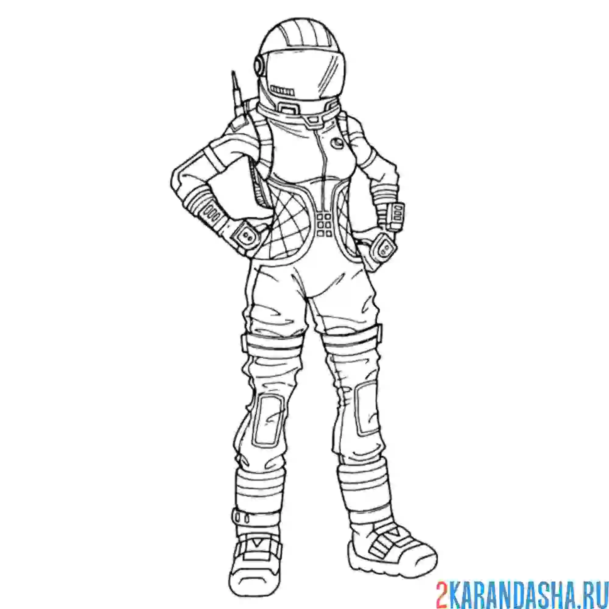 Раскраска фортнайт темная странница